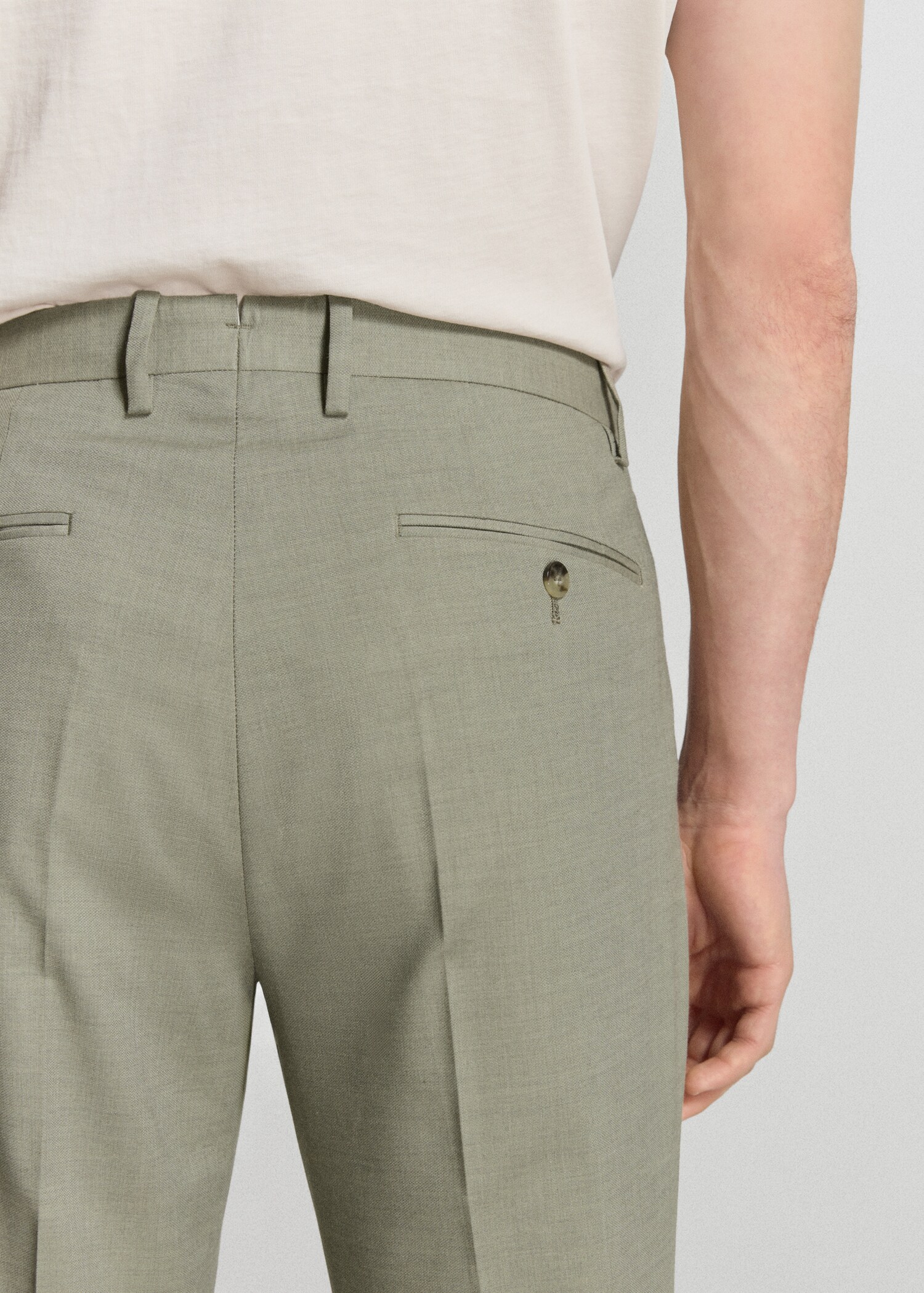 Milan slim-fit suit trousers - Details of the article 6