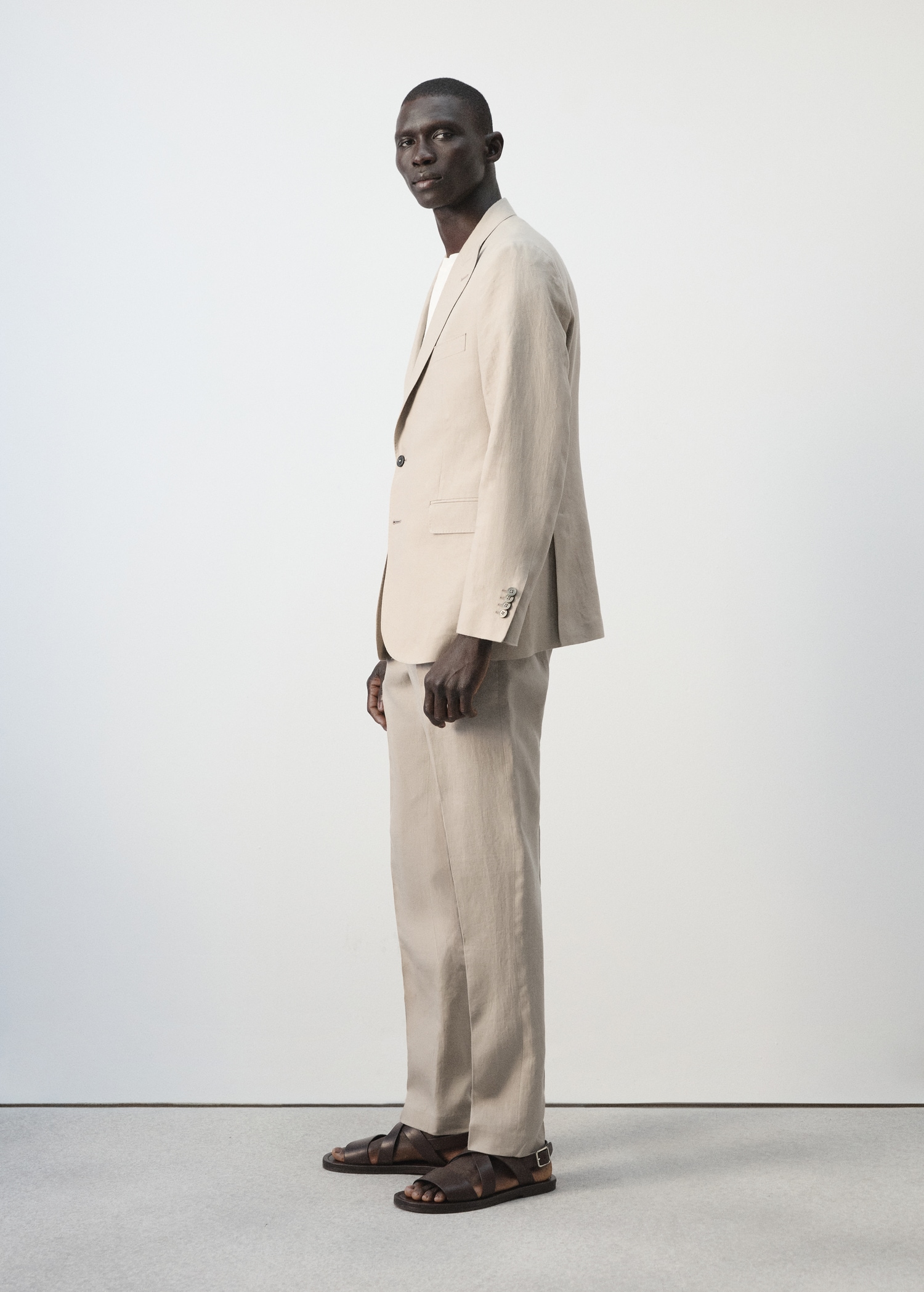 Pantalón traje Amalfi 100% lino slim fit - Detalle del artículo 2