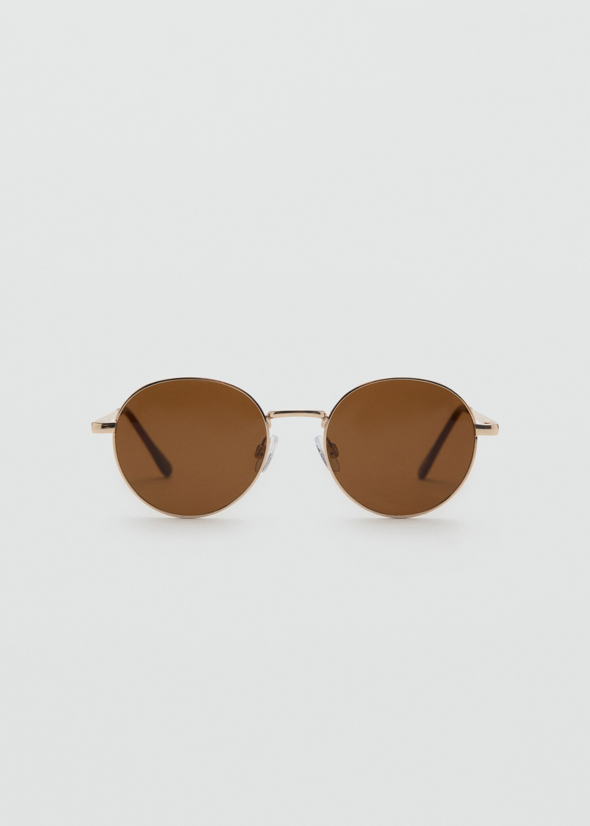 Zonnebril met rond metalen montuur - Artikel zonder model, Goud. Ref: 27015955-00.