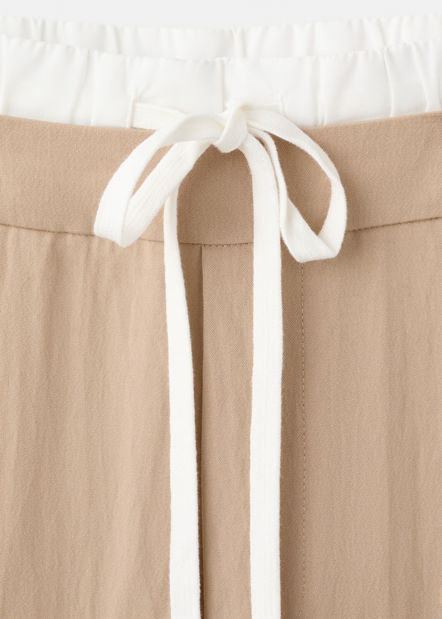 Lyocell trousers with a combined waistband - Details of the article 8