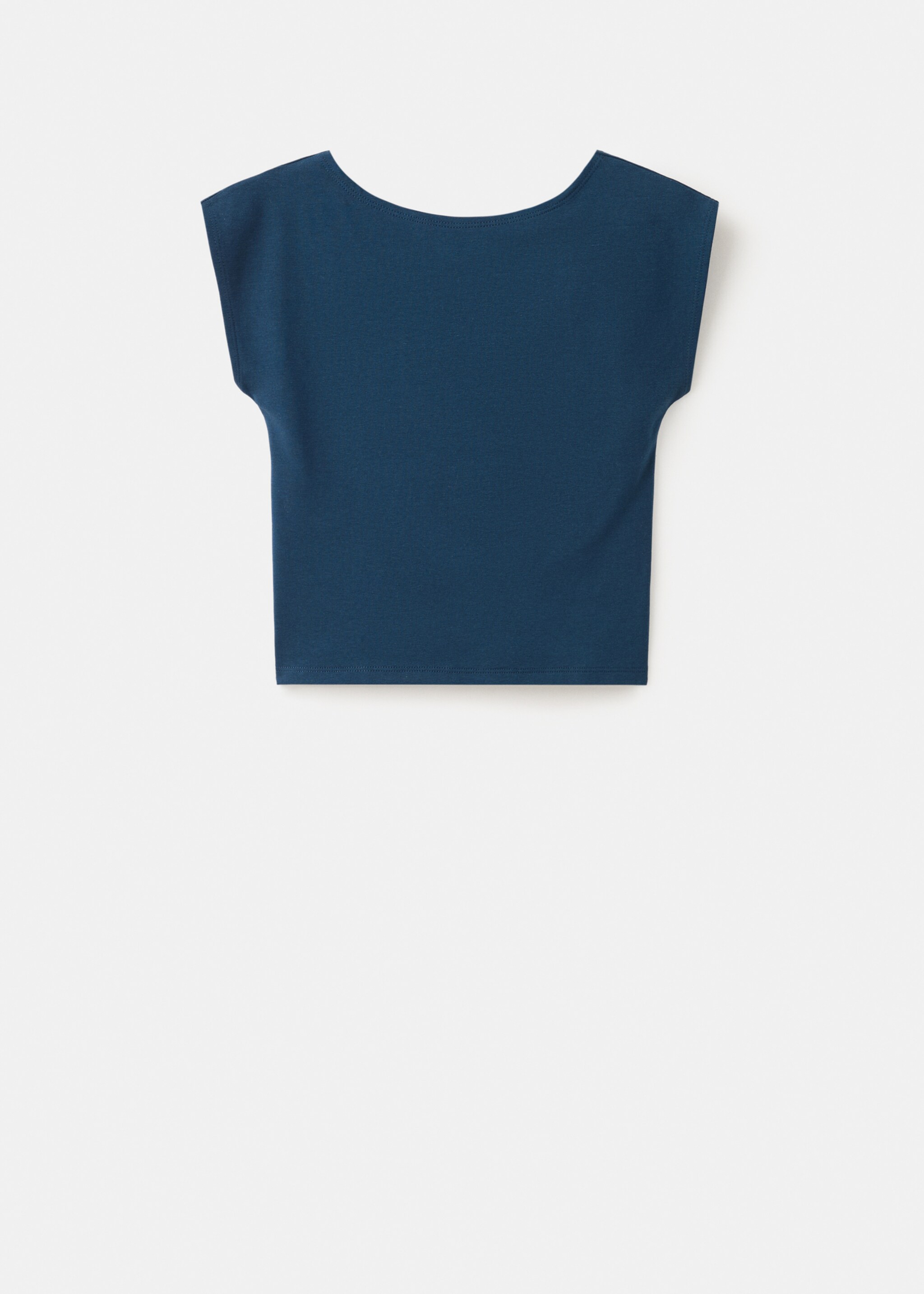 T-shirt nœud - Article sans modèle, Bleu marine. Ref: 27015965-00.