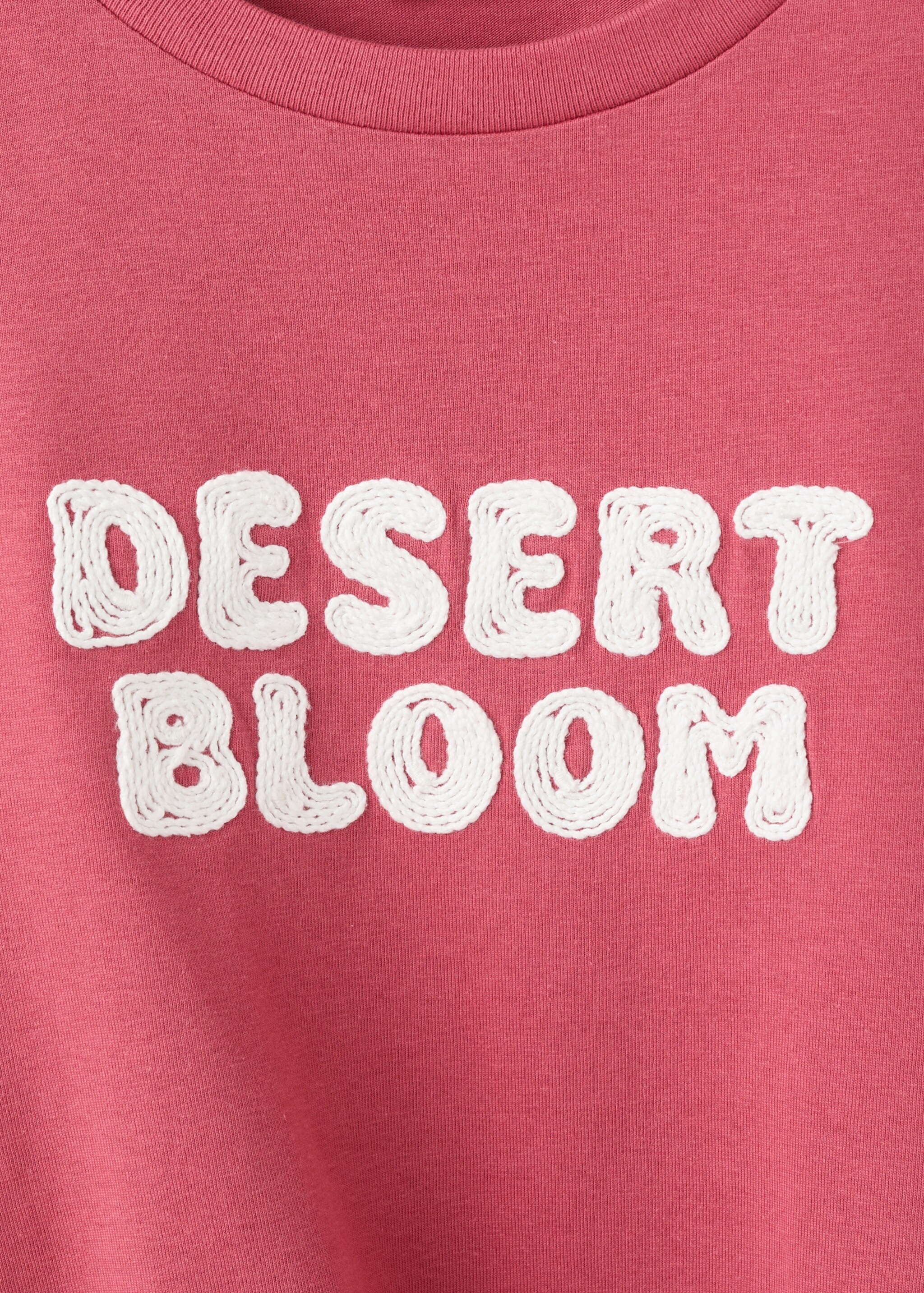 Printed cotton-blend t-shirt - Details of the article 8, Burgundy. Ref: 27015968-00.