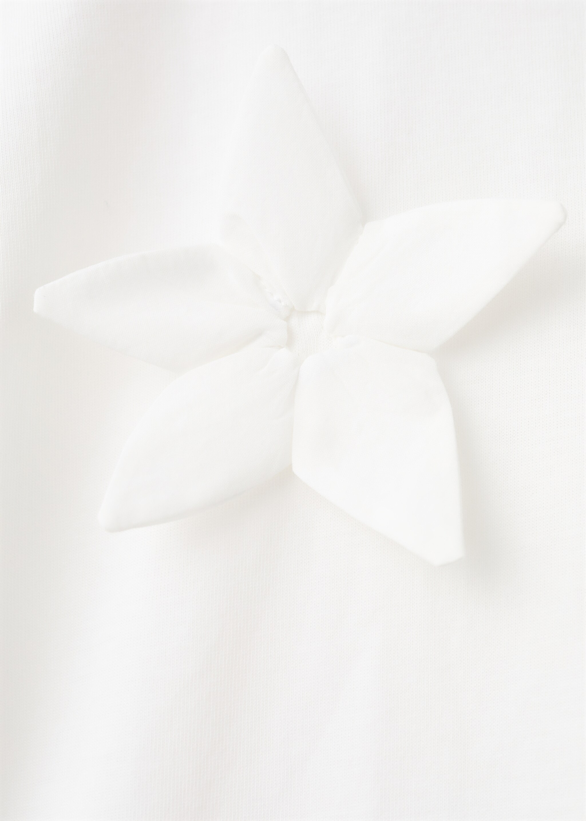 Floral cotton t-shirt - Details of the article 0, Off White. Ref: 27015970-00.