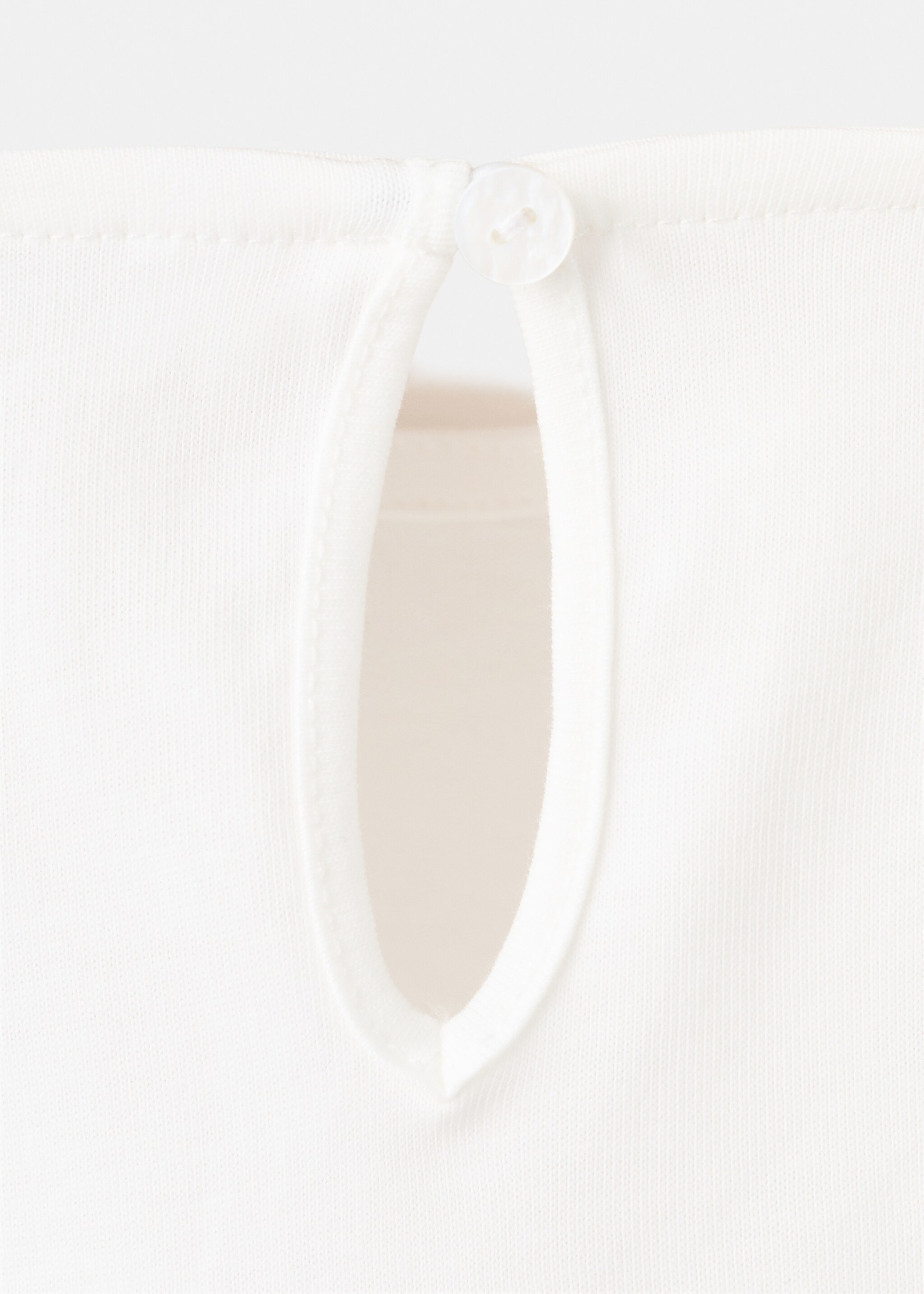 Floral cotton t-shirt - Details of the article 8, Off White. Ref: 27015970-00.