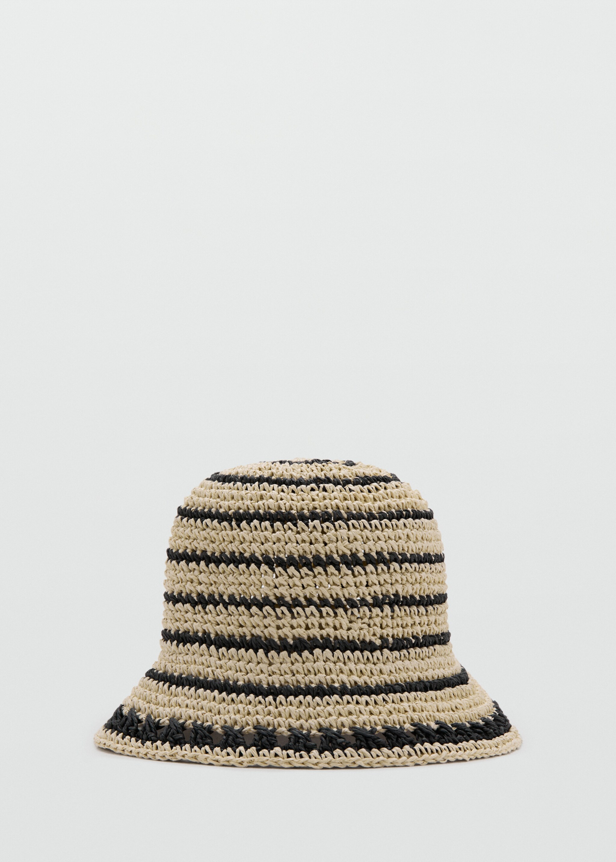 Striped bucket hat - Article without model, Black. Ref: 27015972-00.