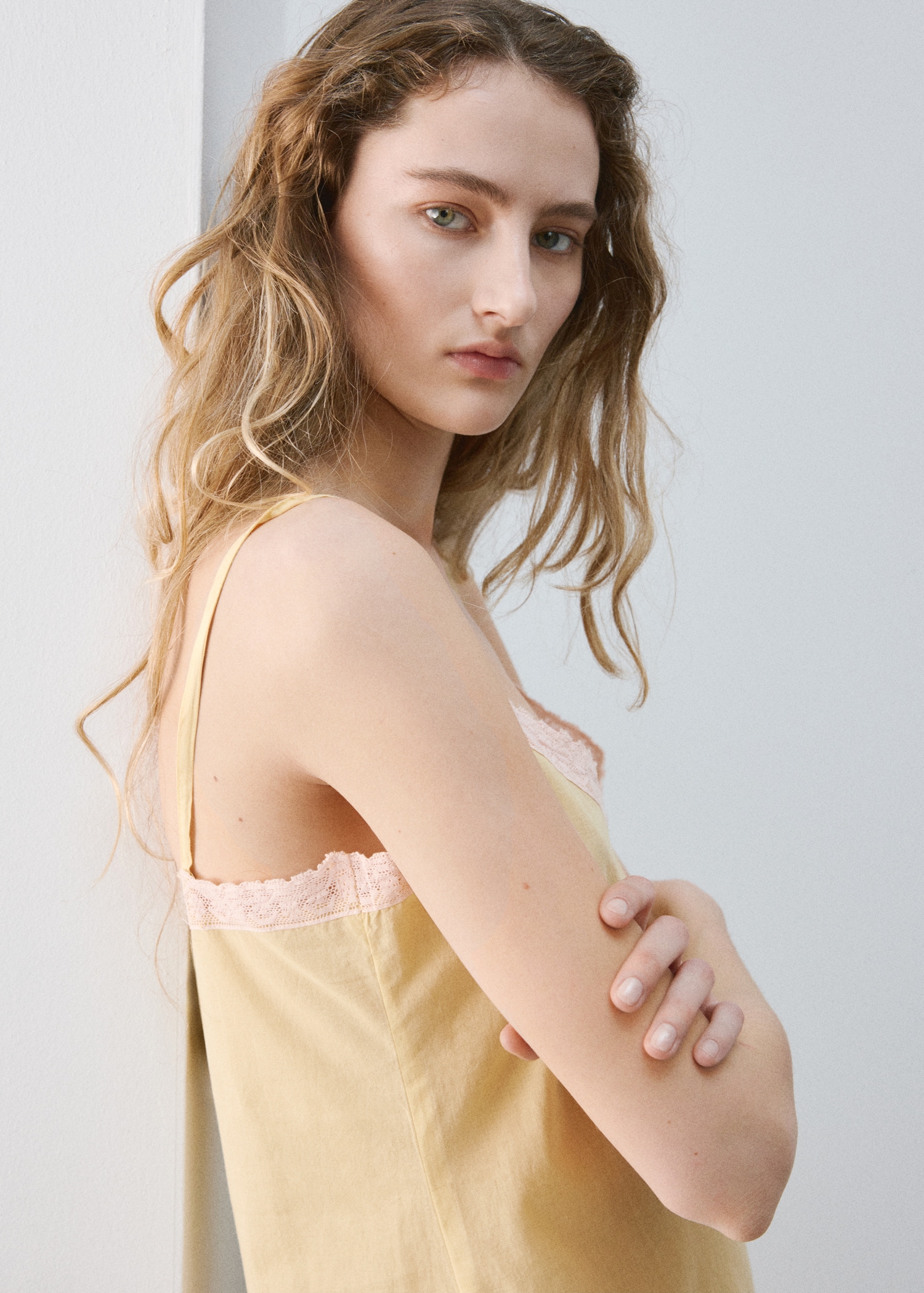 Short nightdress 100% cotton - Details of the article 1