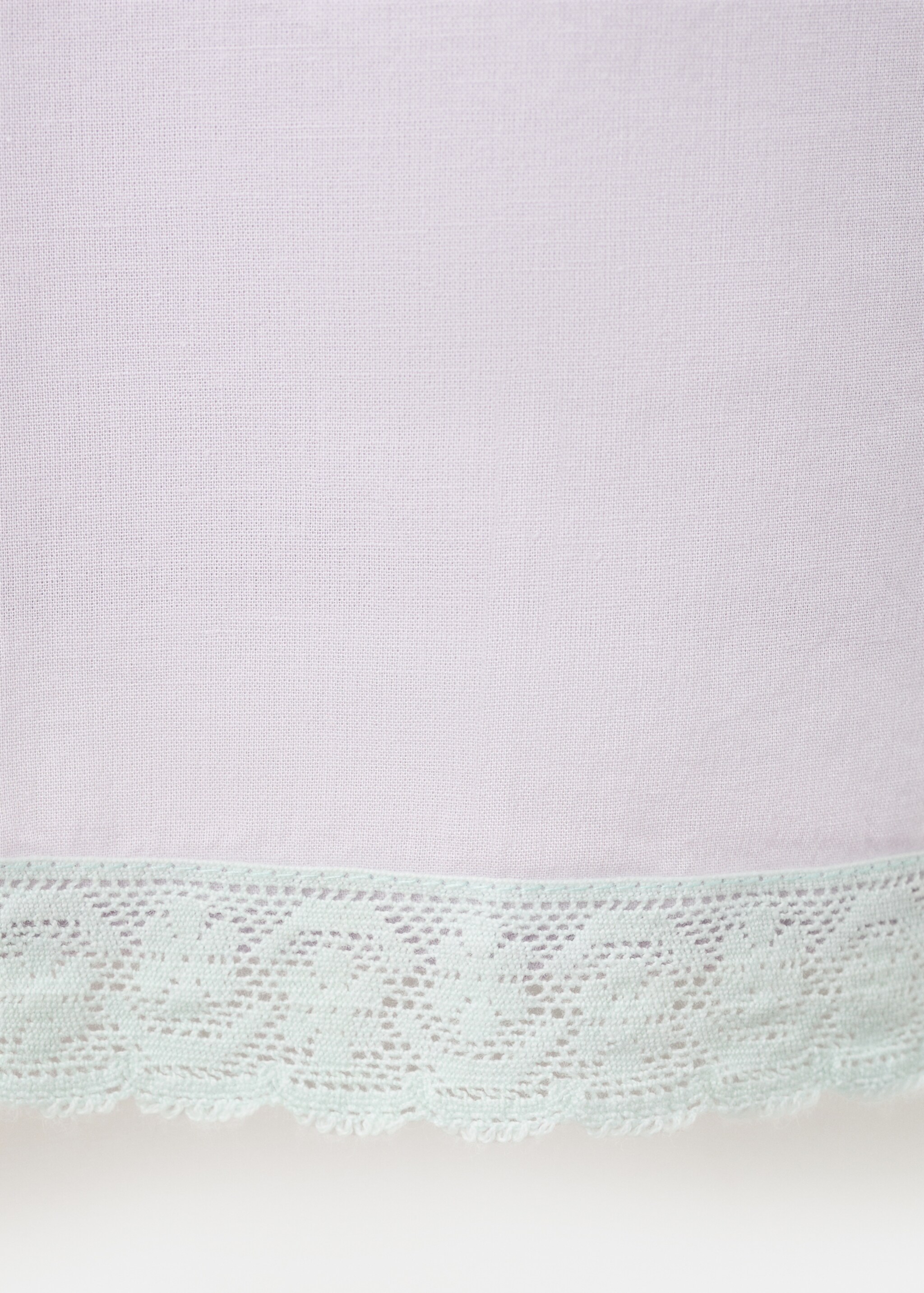Short nightdress 100% cotton - Details of the article 0, Lilac. Ref: 27015975-00.