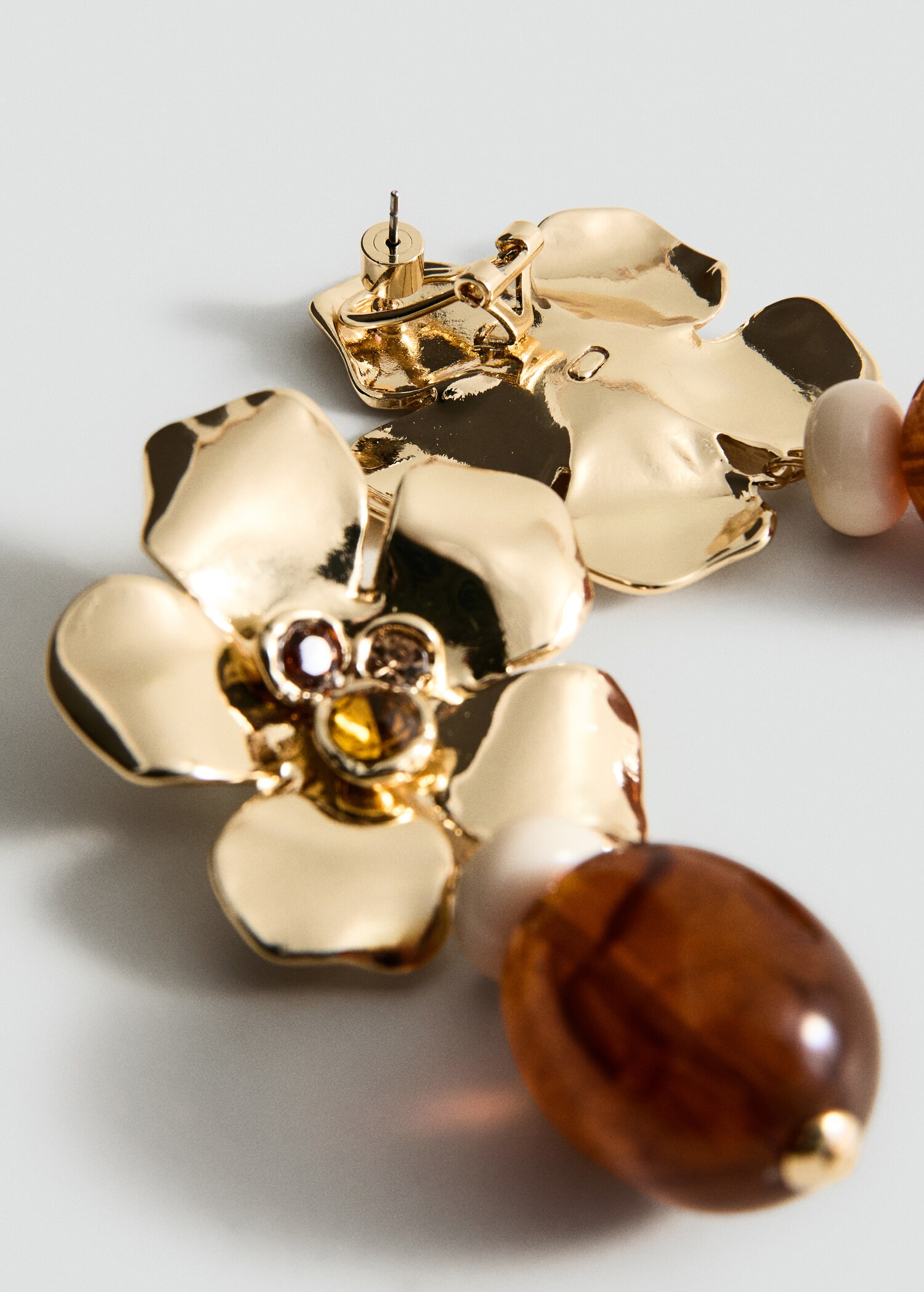 Dangling floral earrings - Details of the article 1