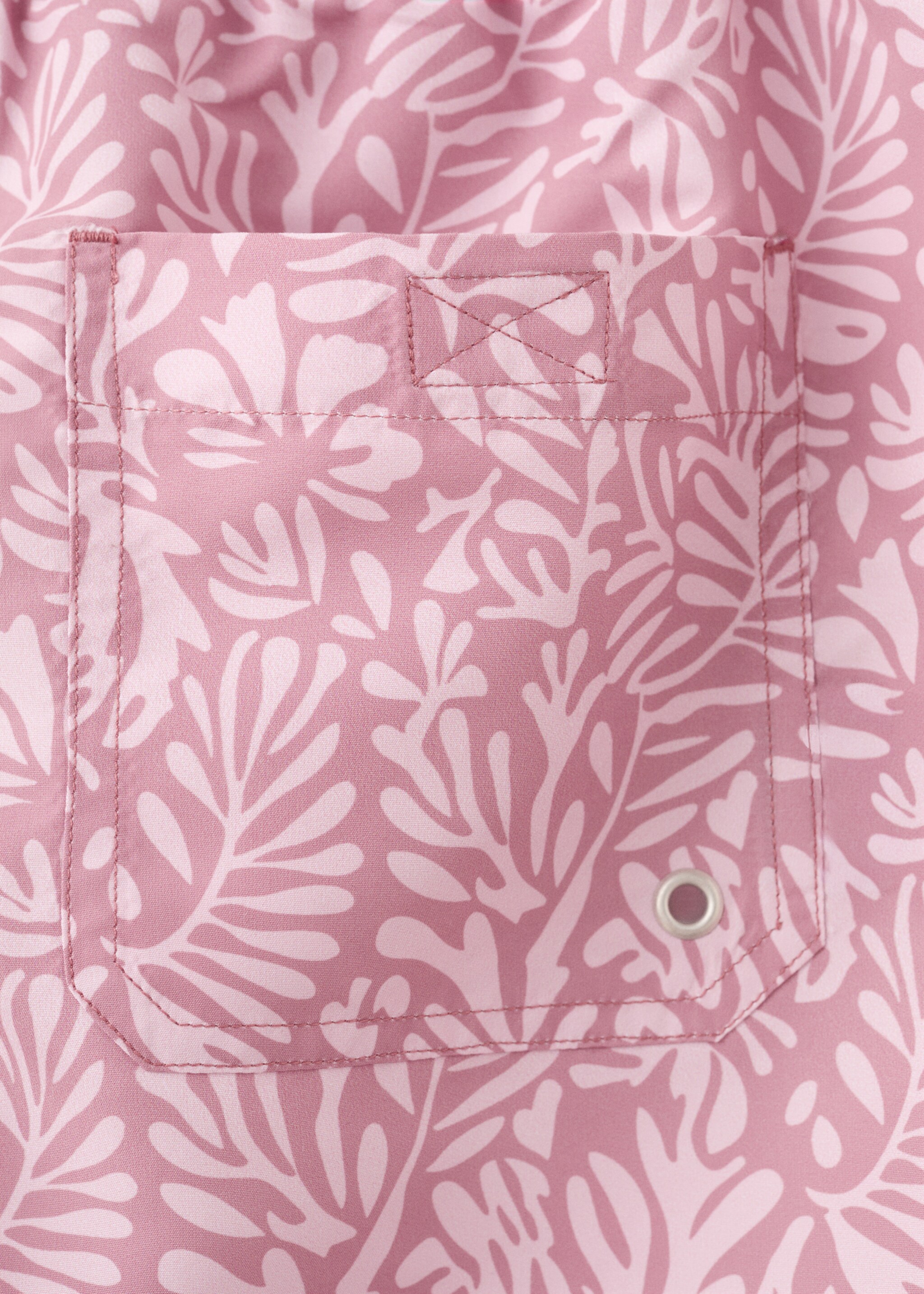 Printed swimming trunks - Details of the article 0, Pink. Ref: 27015991-00.
