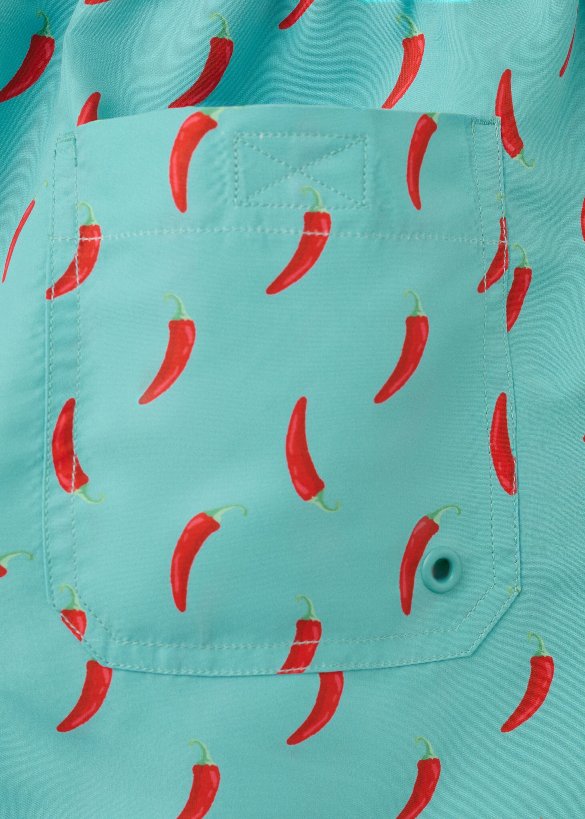 Printed swimming trunks - Details of the article 0, Green. Ref: 27015993-00.