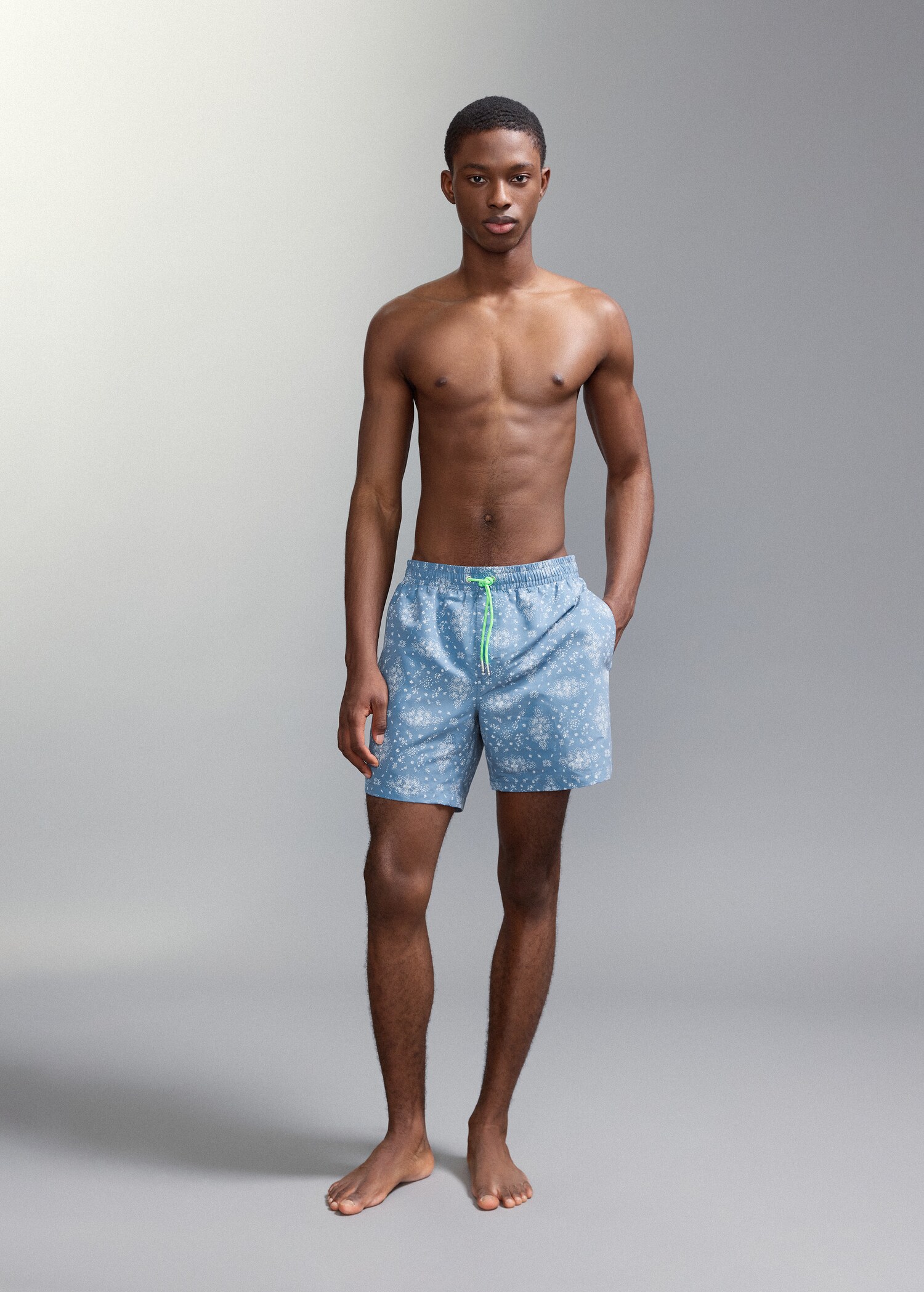 Printed swimming trunks - Medium plane