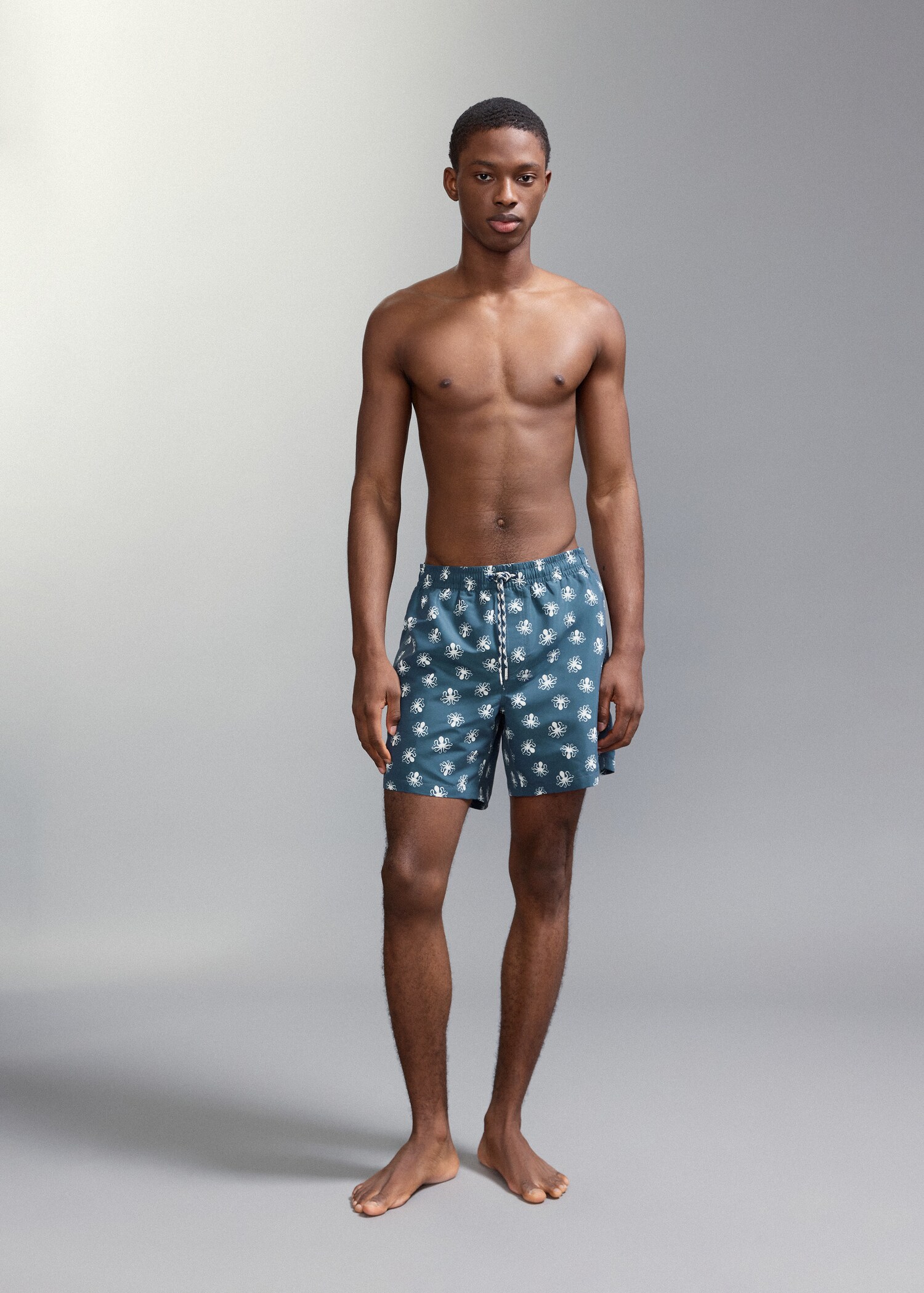 Octopus print swimsuit - Medium plane