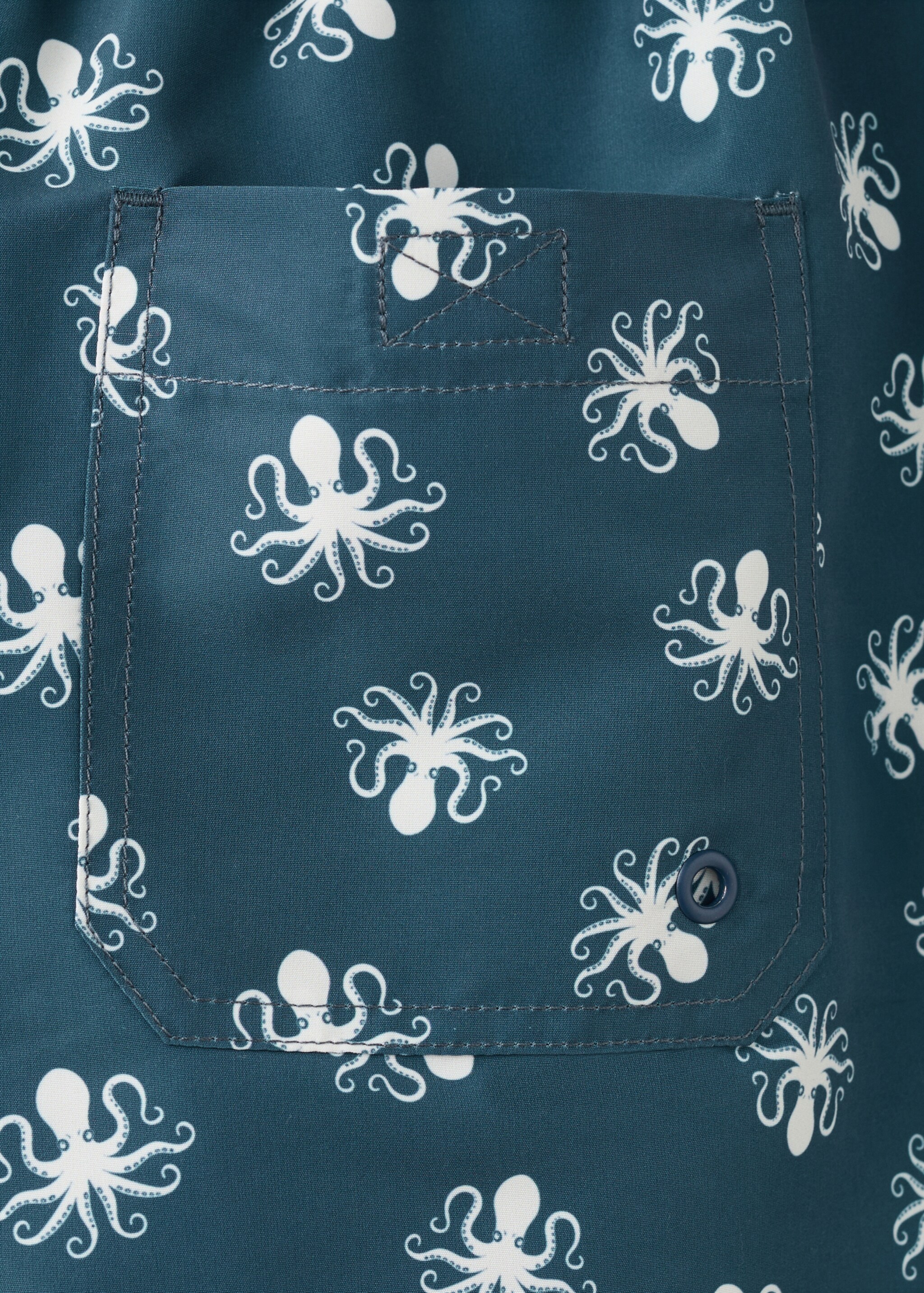Octopus print swimsuit - Details of the article 0, Blue. Ref: 27015995-00.