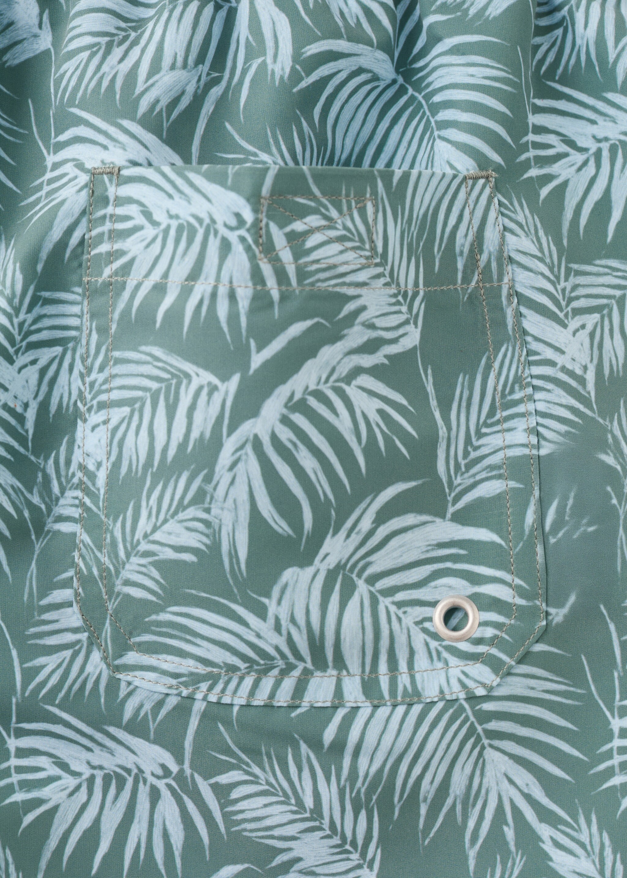 Palm trees print swimsuit trunks - Details of the article 0, Khaki. Ref: 27015996-00.