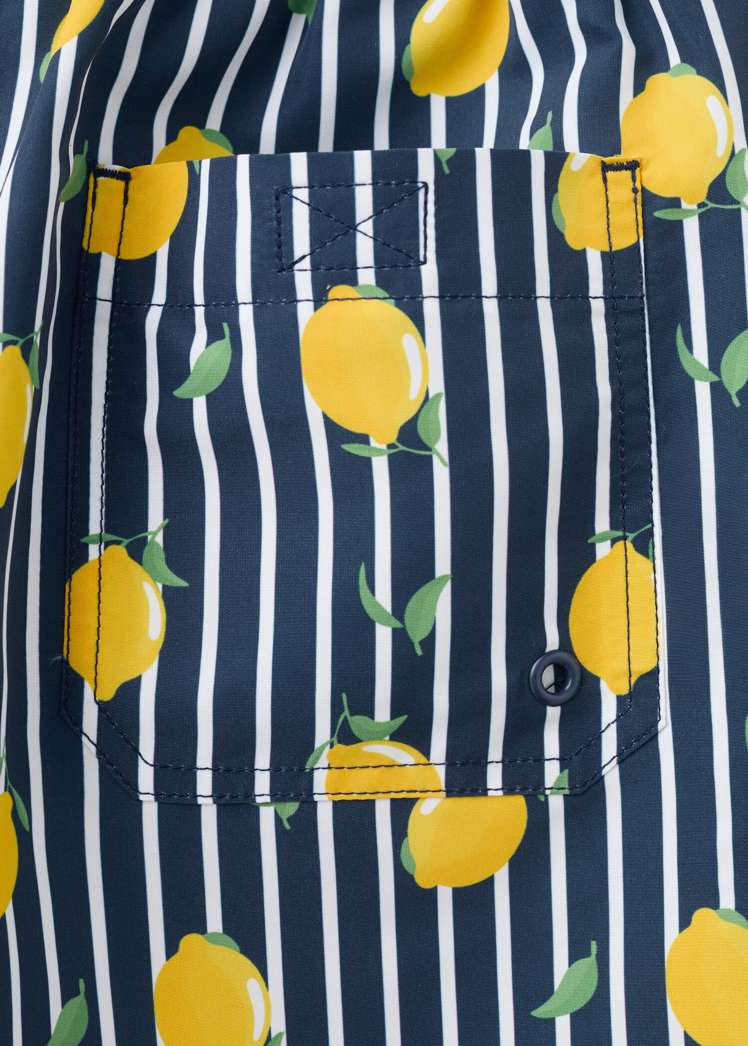 Lemon-print swimming trunks - Details of the article 0