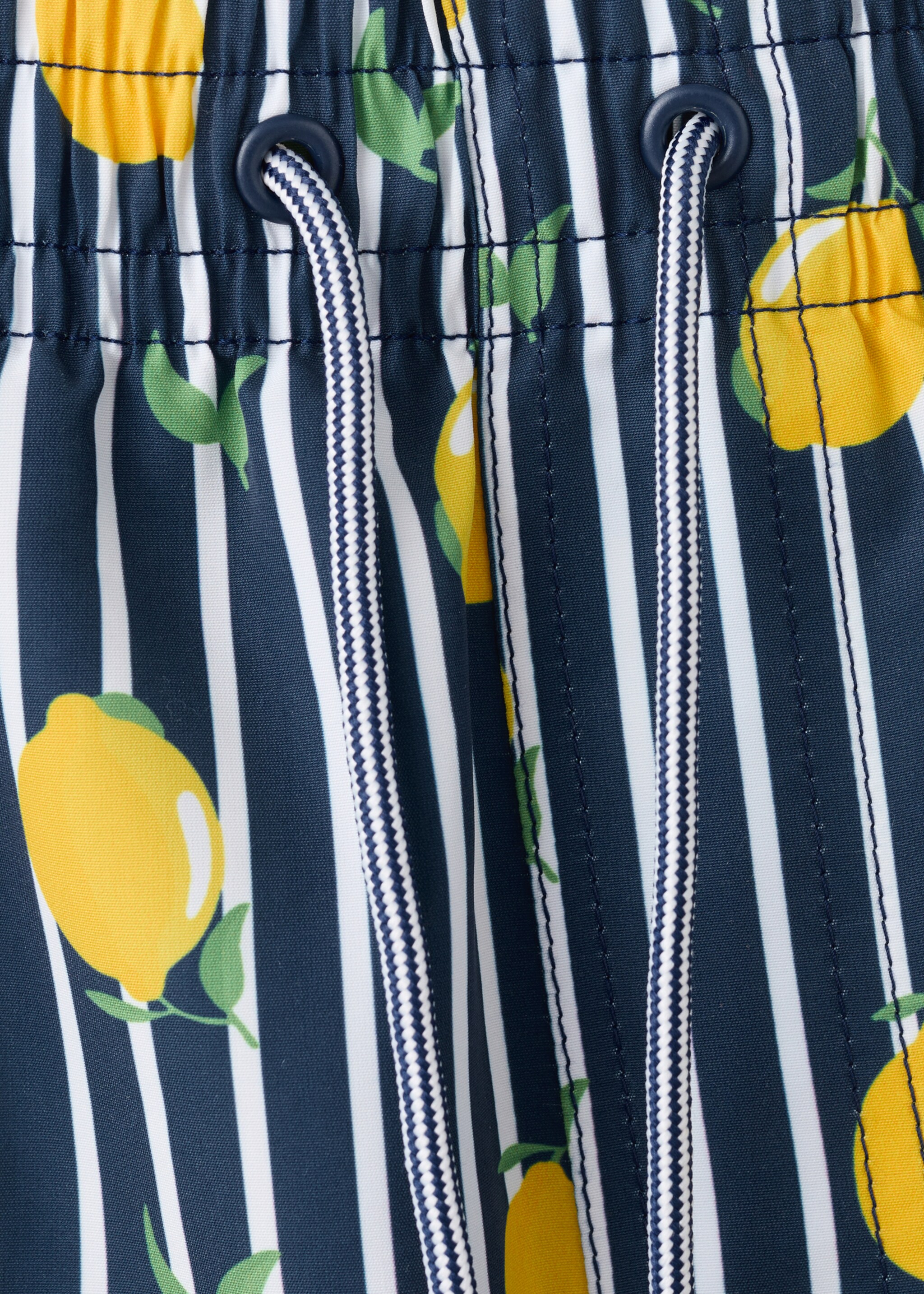 Lemon-print swimming trunks - Details of the article 8, Navy. Ref: 27015997-00.