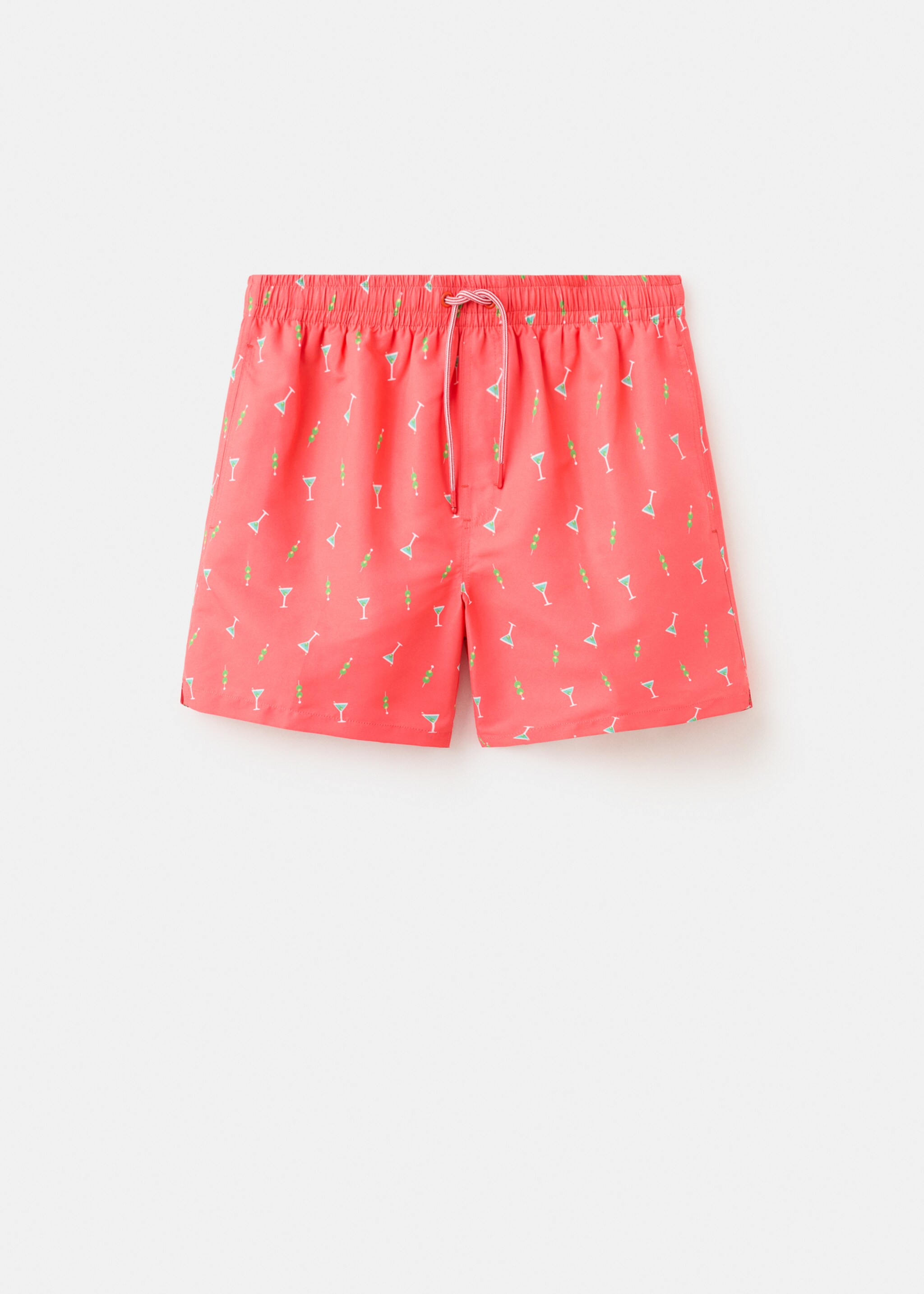 Printed swimming trunks - Article without model, Khaki. Ref: 27015998-00.