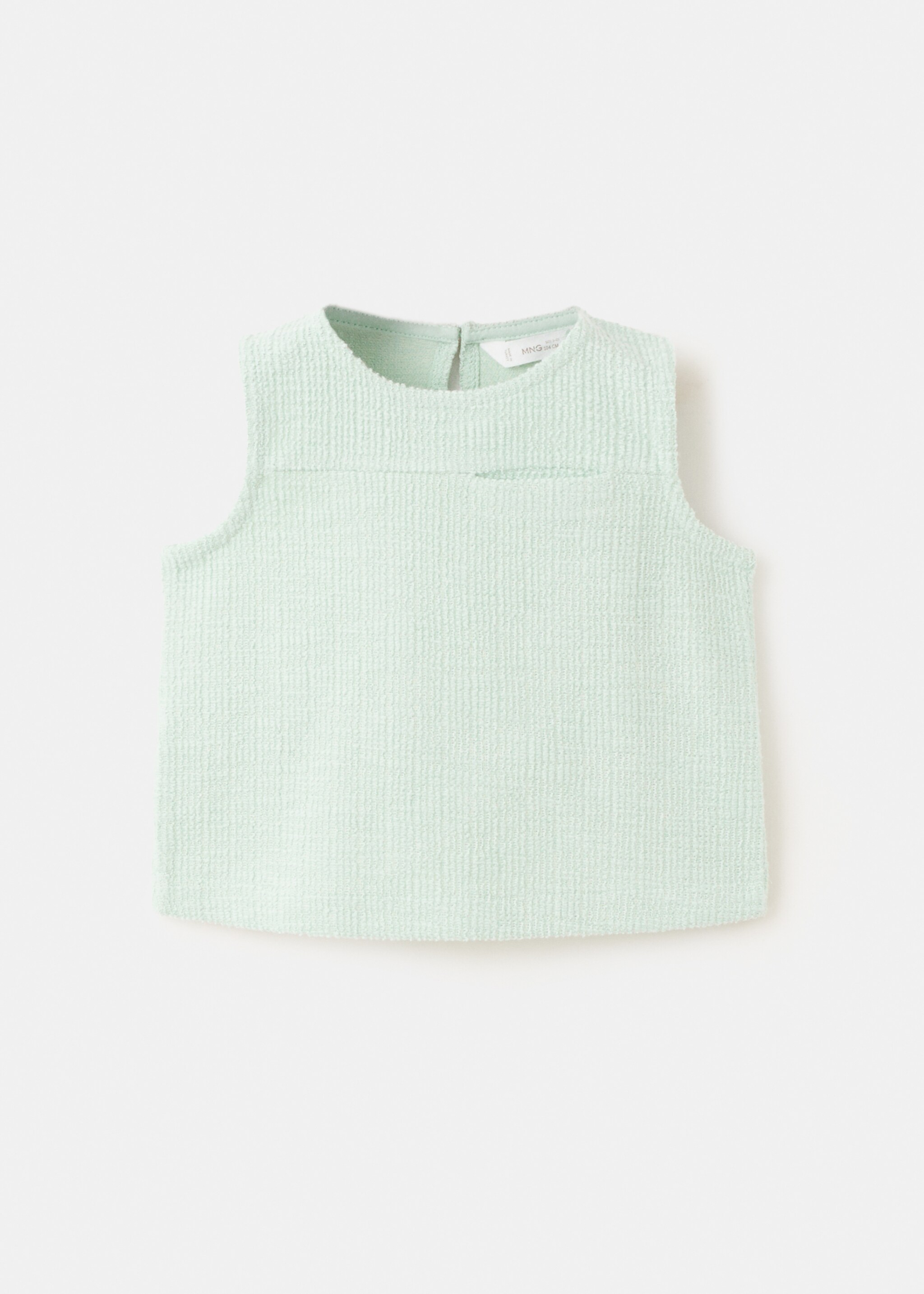 Knit strap top - Article without model, Aqua Green. Ref: 27016343-00.