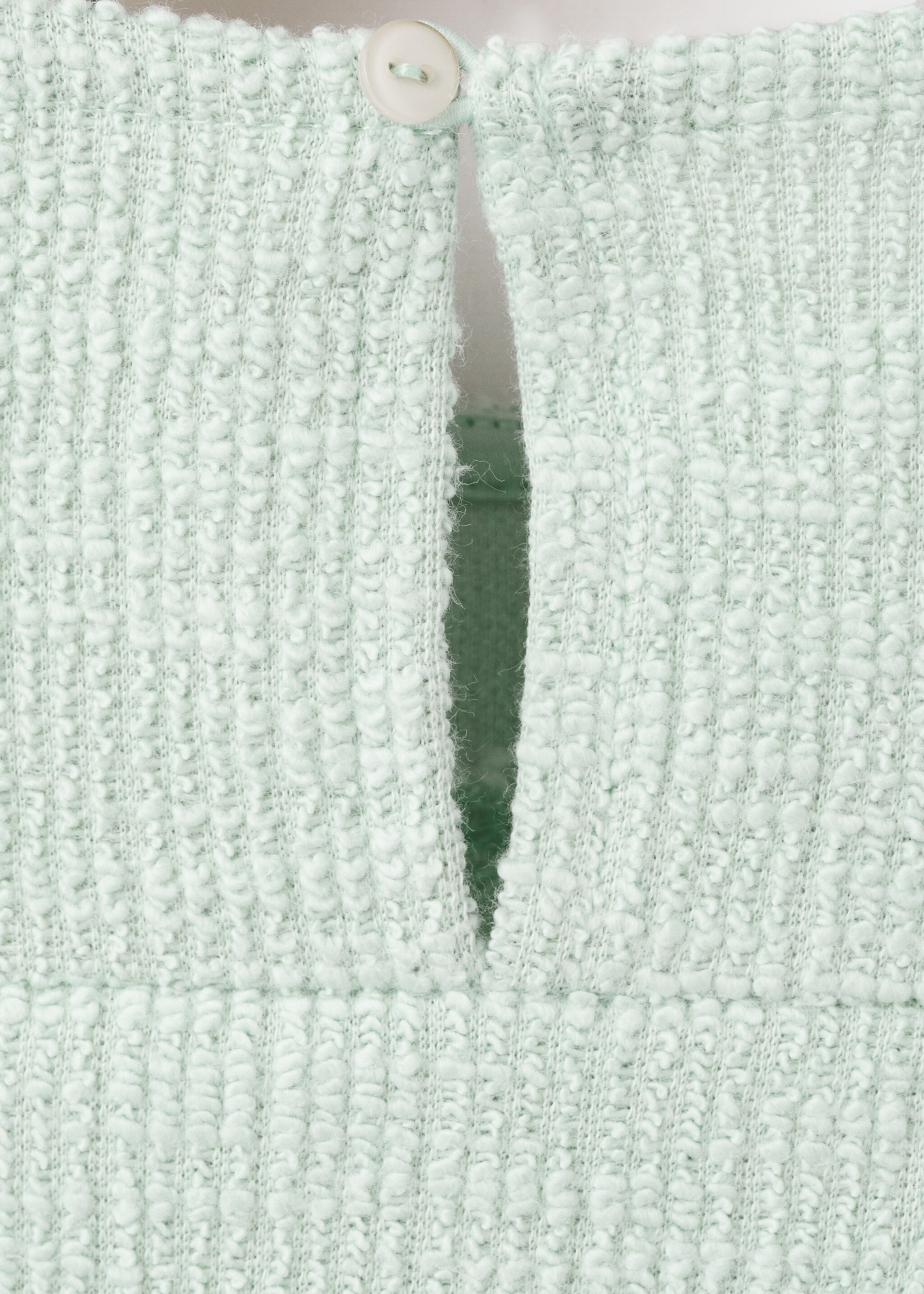 Knit strap top - Details of the article 0, Aqua Green. Ref: 27016343-00.