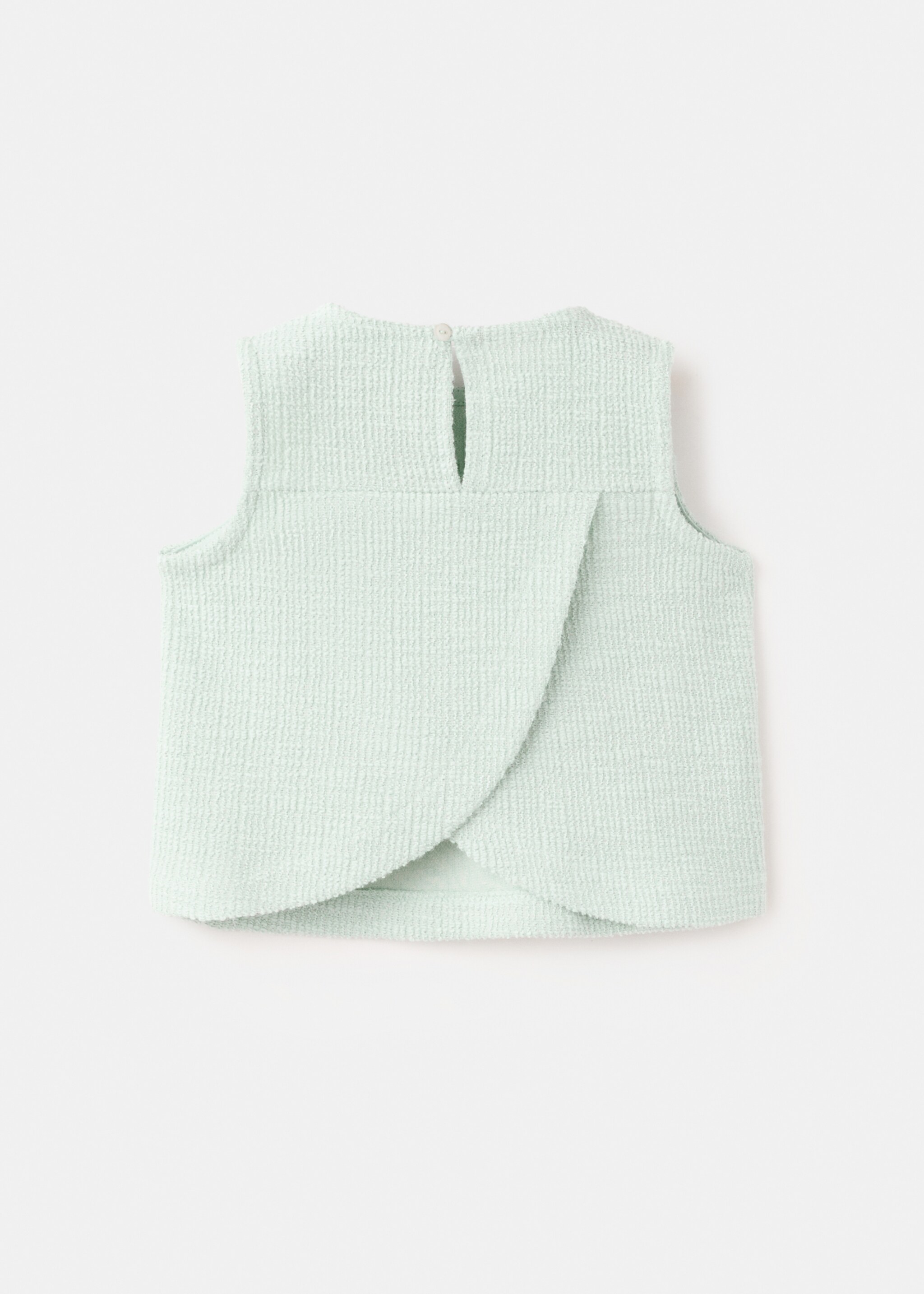 Knit strap top - Reverse of the article, Aqua Green. Ref: 27016343-00.