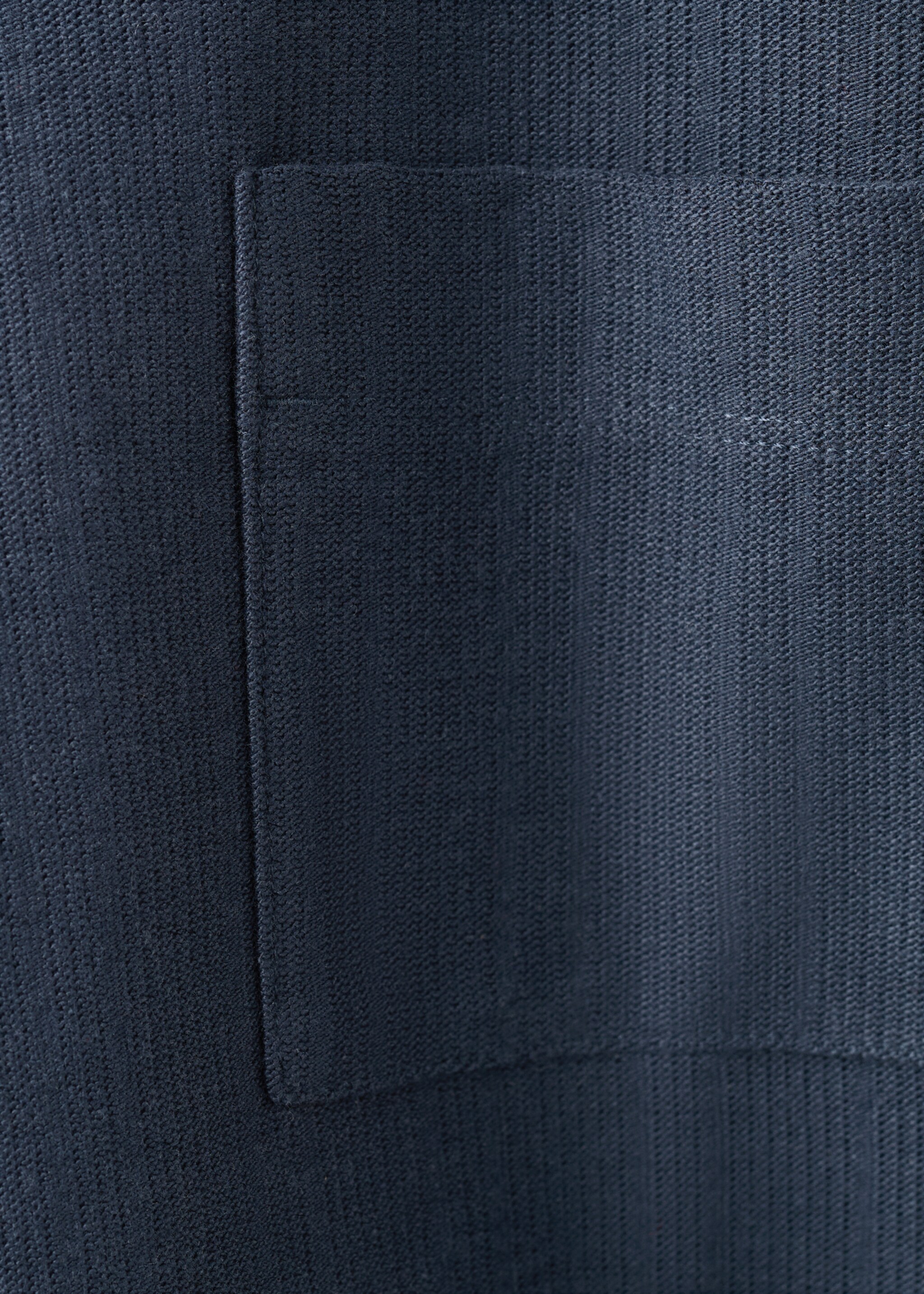Pocket cotton T-shirt - Details of the article 0, Navy. Ref: 27016345-00.