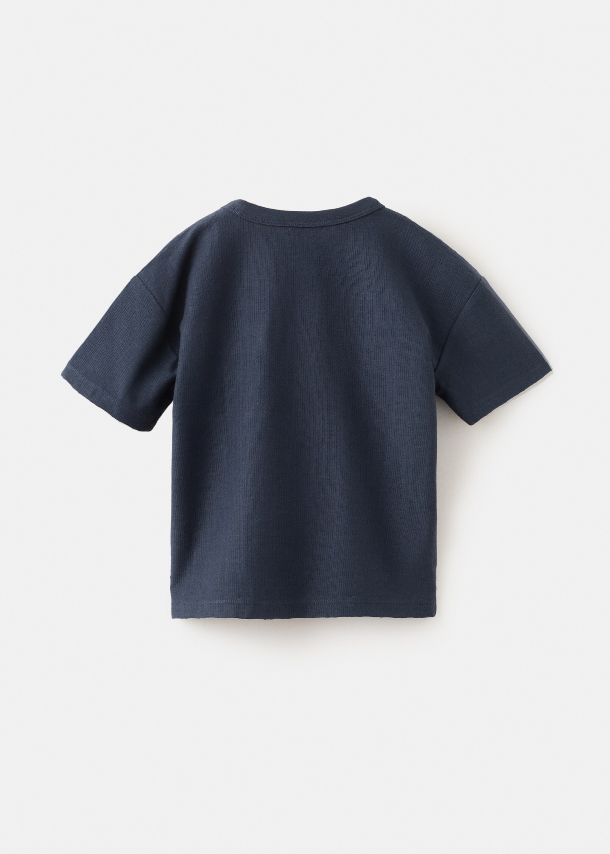 Pocket cotton T-shirt - Reverse of the article, Navy. Ref: 27016345-00.