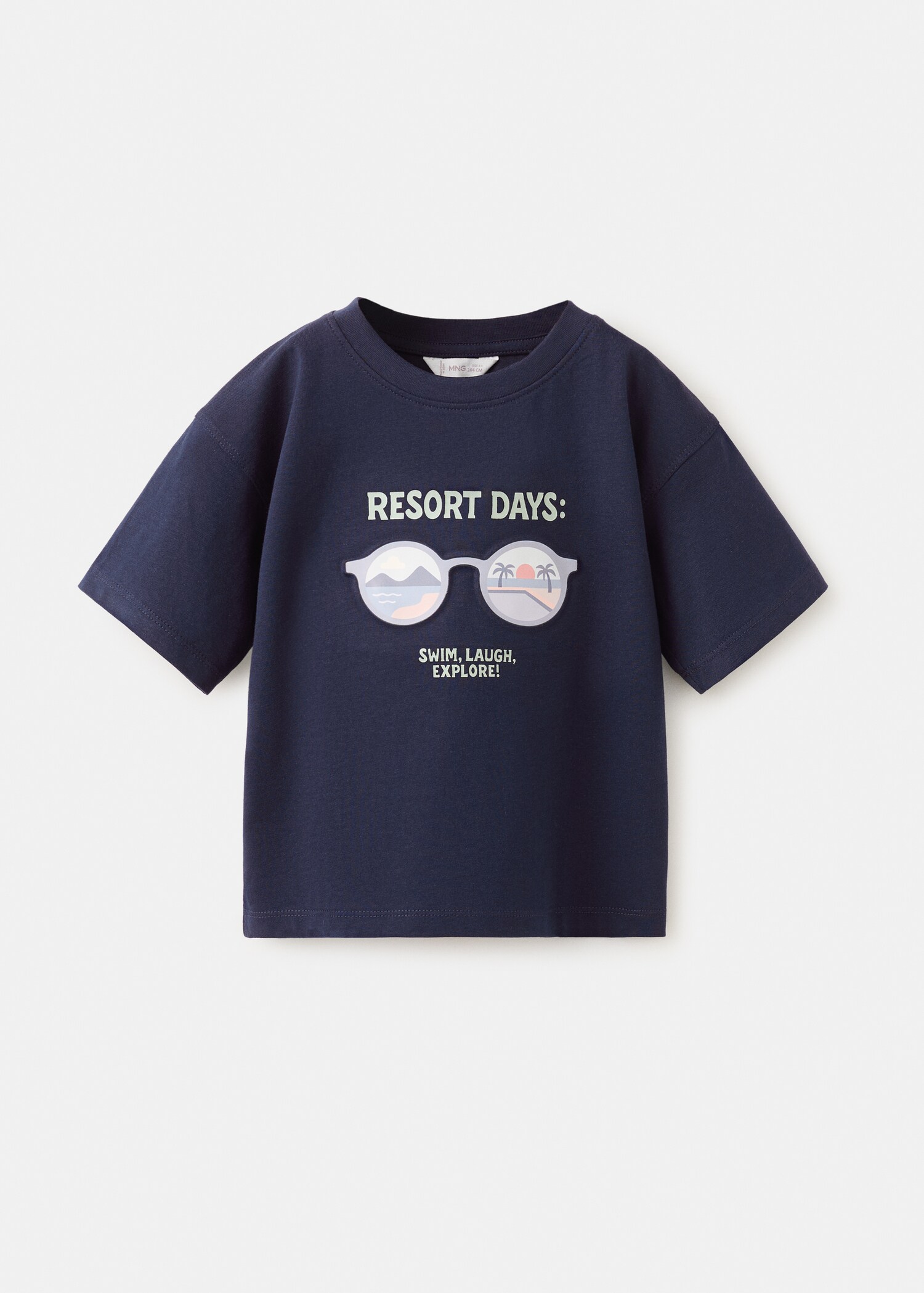 Printed cotton-blend t-shirt - Article without model