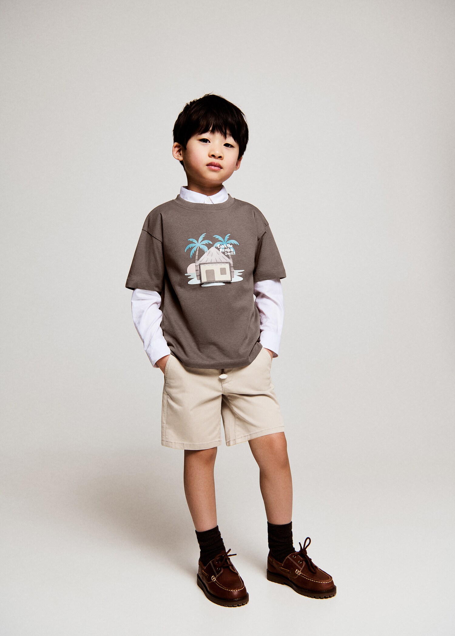 Embossed printed t-shirt - Medium plane