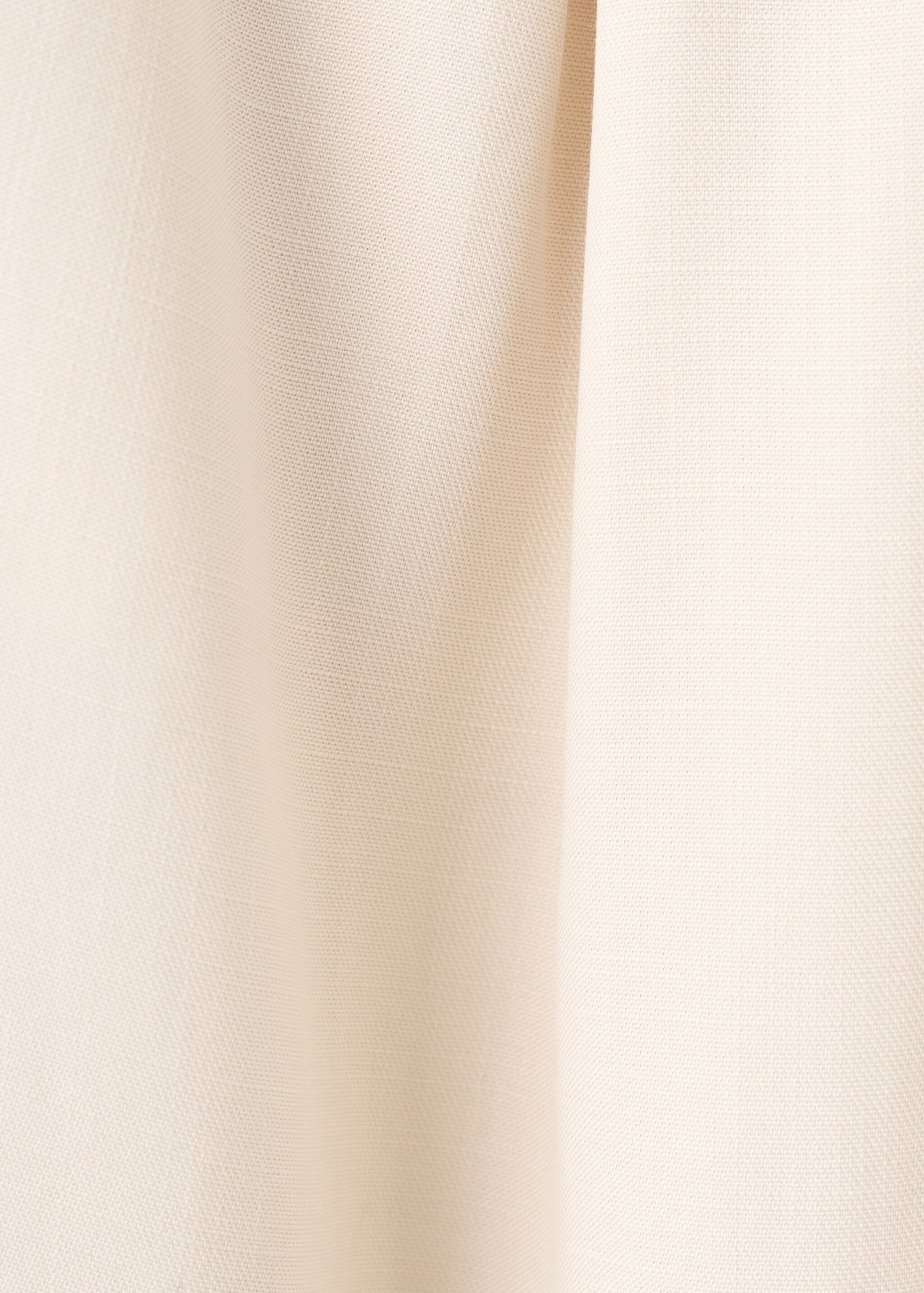 Flowy straight-fit trousers with bow - Details of the article 0, Beige. Ref: 27016355-00.