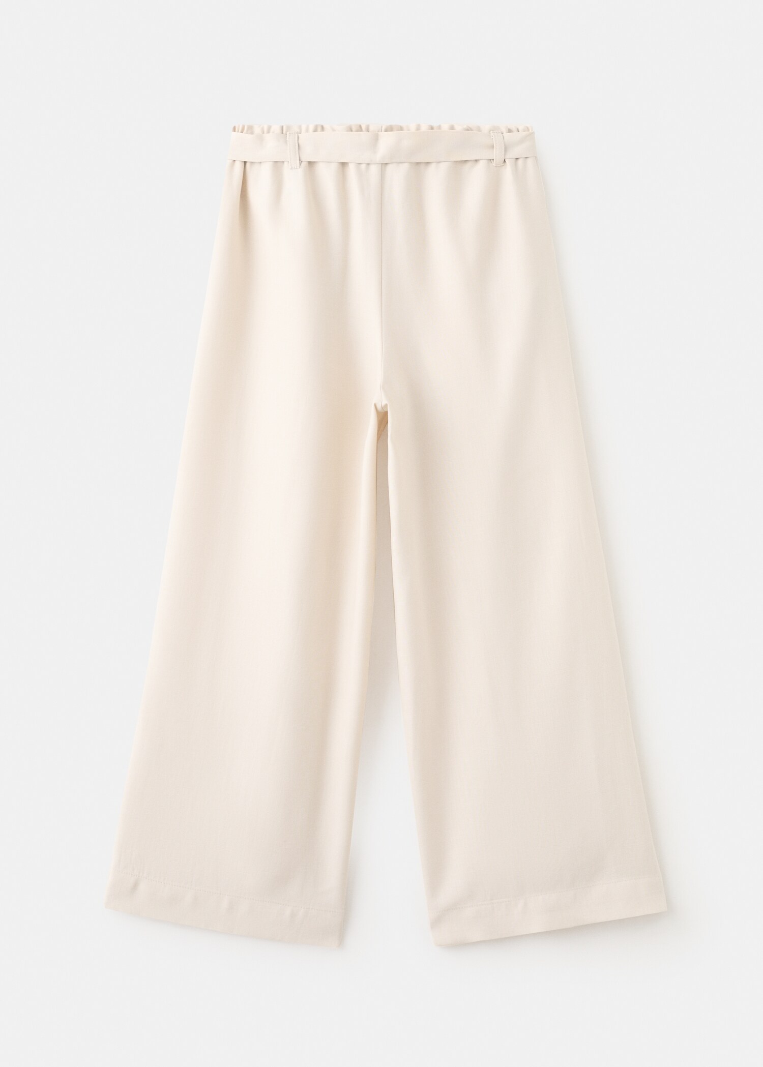 Flowy straight-fit trousers with bow - Reverse of the article