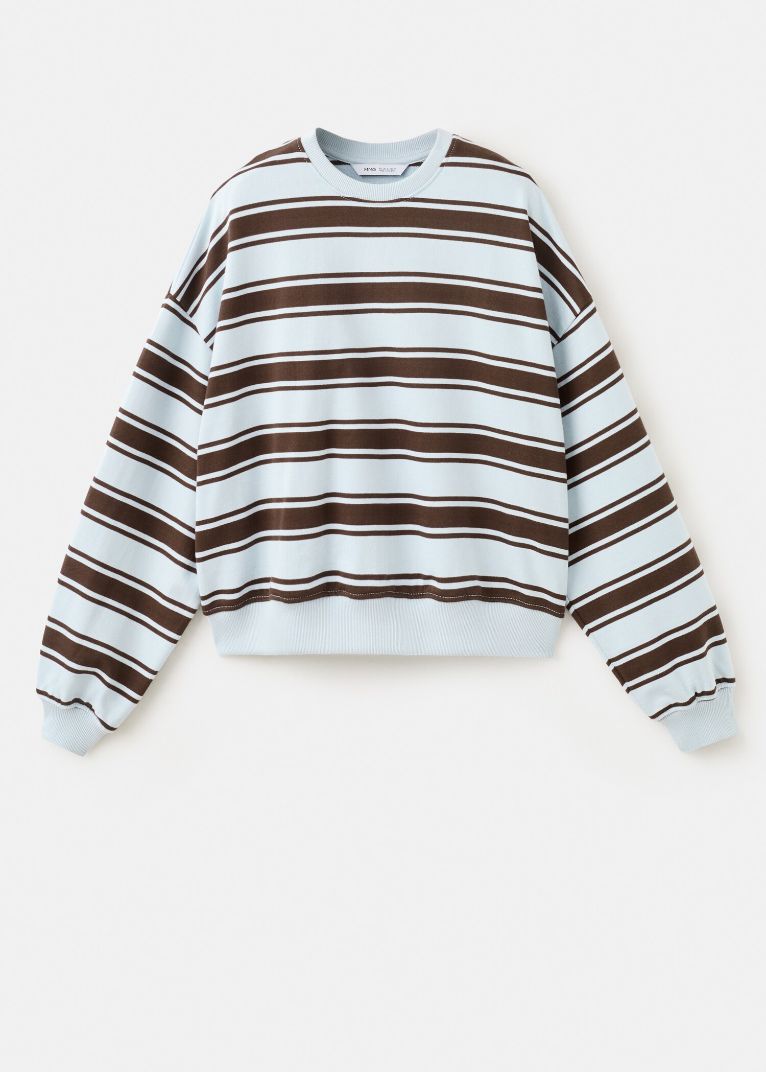 Sweat-shirt rayé bicolore - Article sans modèle