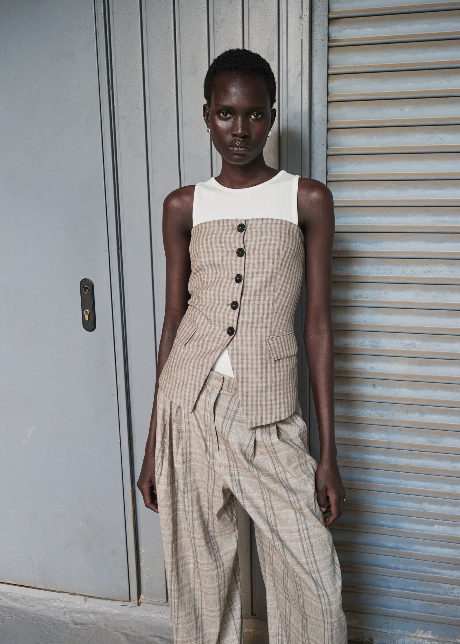 Bandeau top with buttons - Medium plane