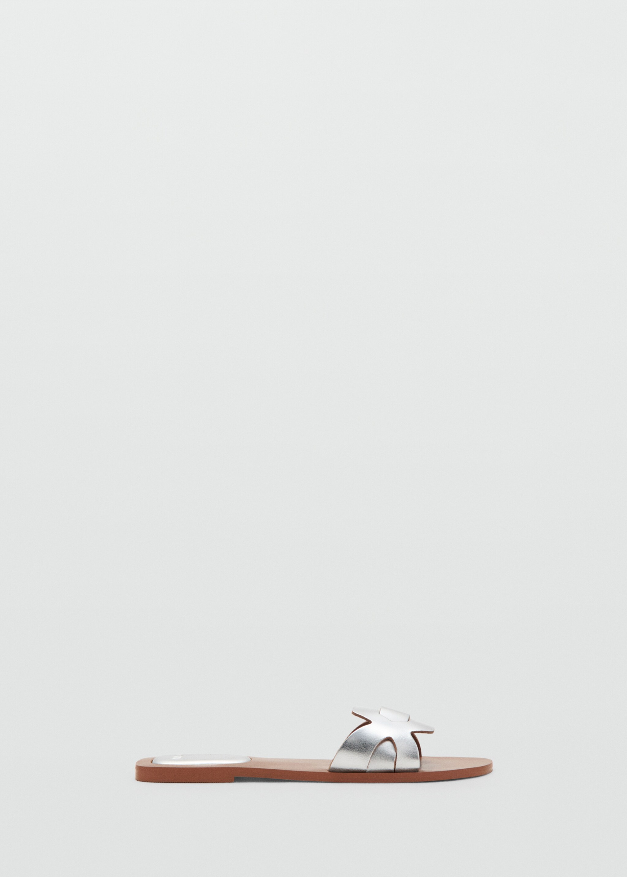 Sandalia piel tiras - Artículo sin modelo, Plata. Ref: 27016714-00.