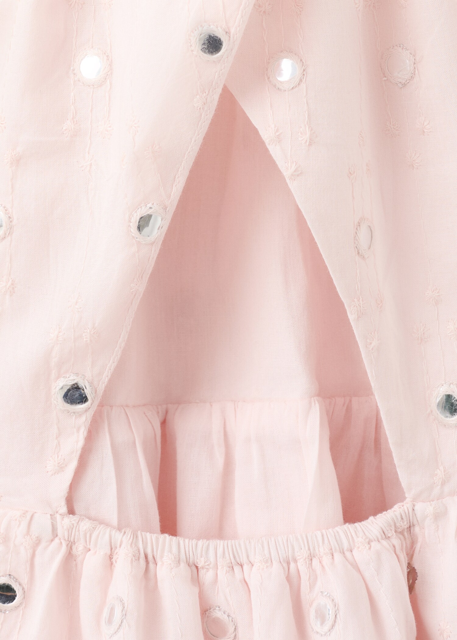 Flowy dress with sparkle details - Details of the article 0