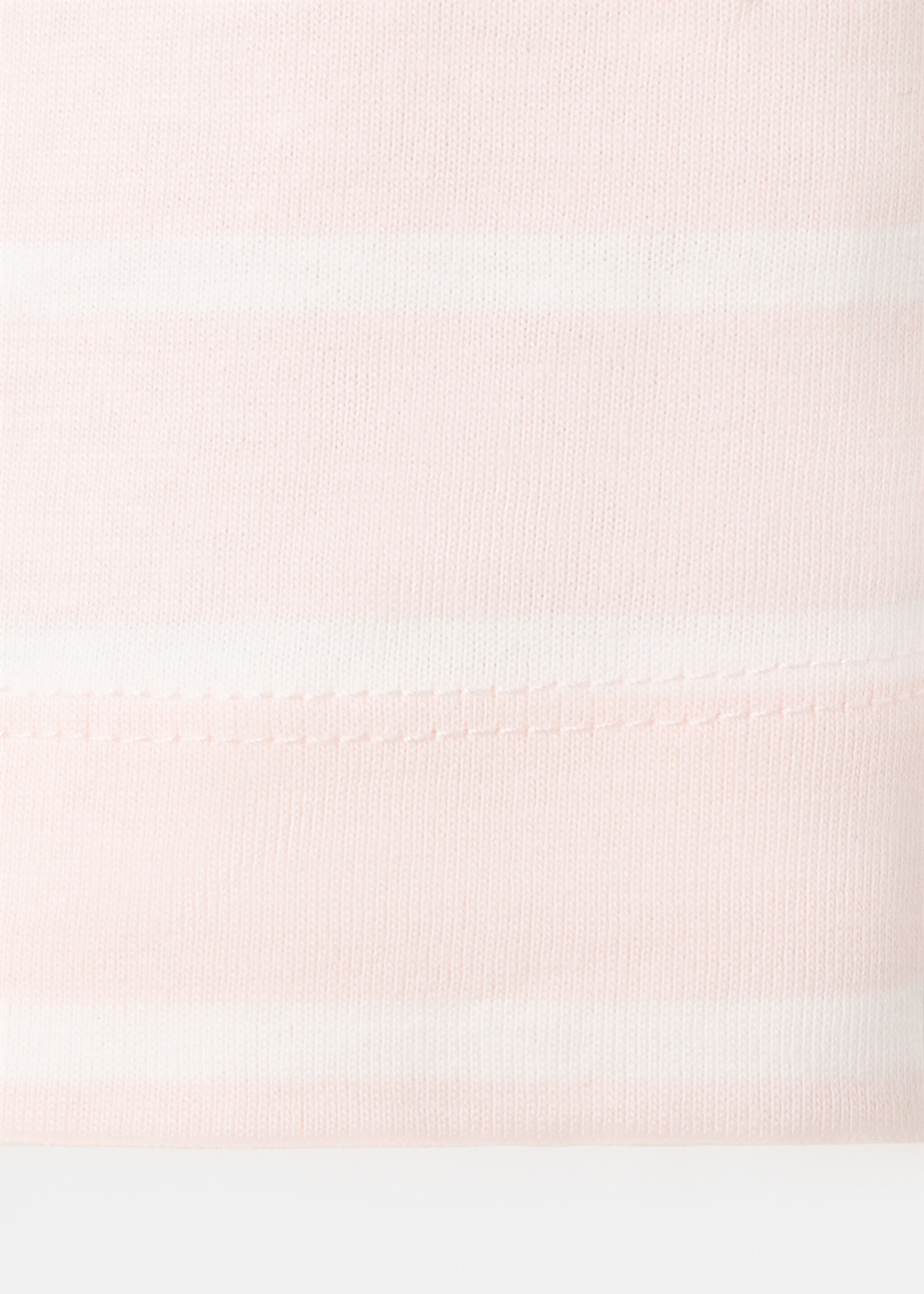 Striped cotton T-shirt - Details of the article 0, Pink. Ref: 27016738-00.