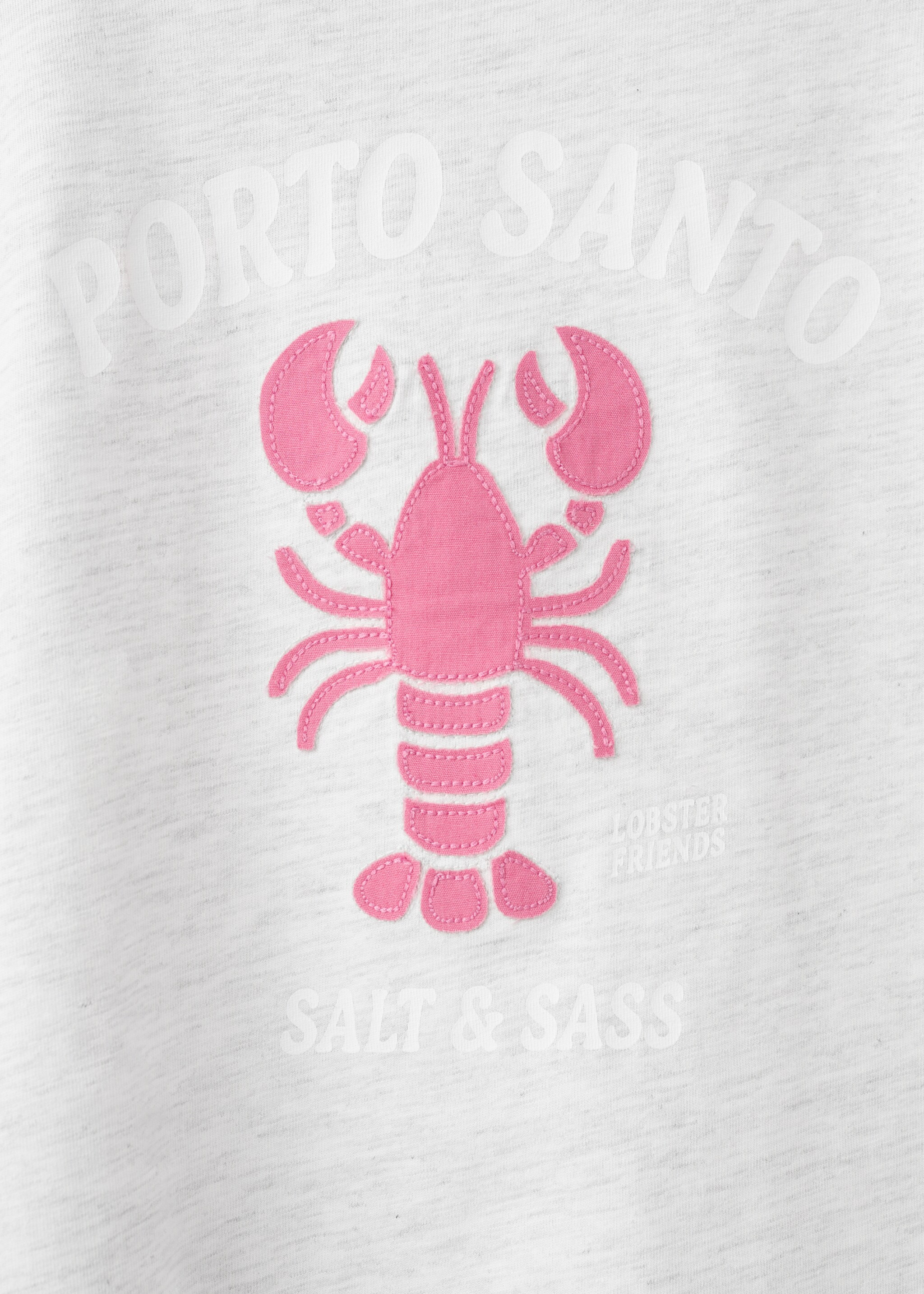 T-shirt algodão estampada - Pormenor do artigo 0, Cinzento-mesclado claro. Ref: 27016739-00.