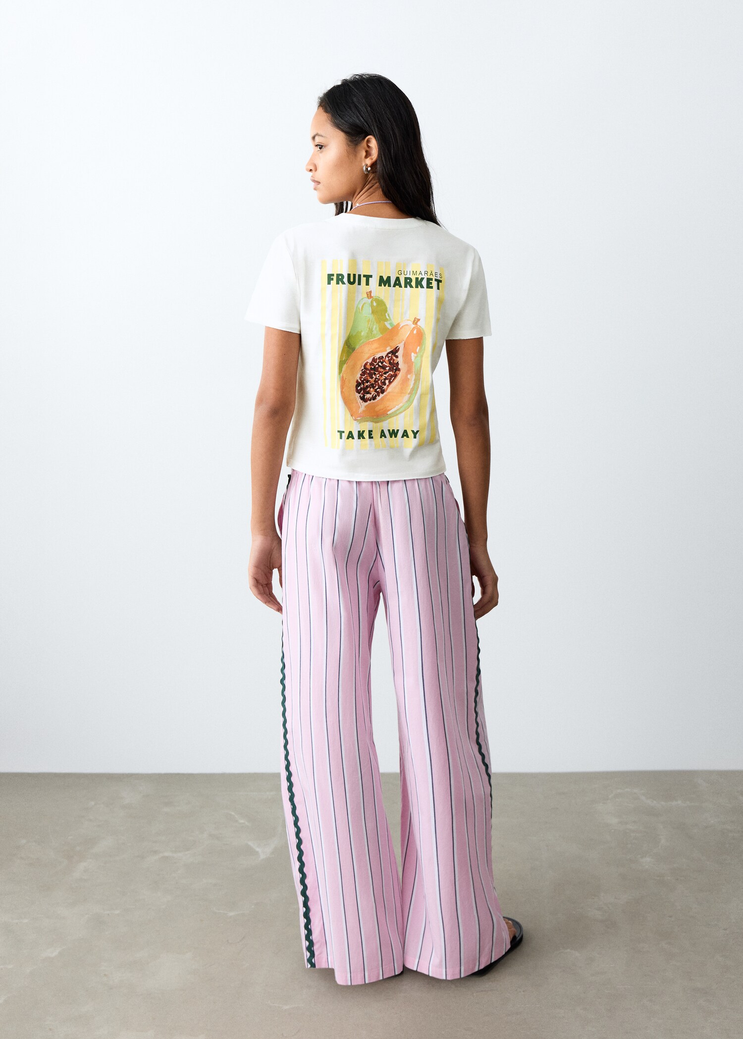 Camiseta algodón estampada - Reverso del artículo