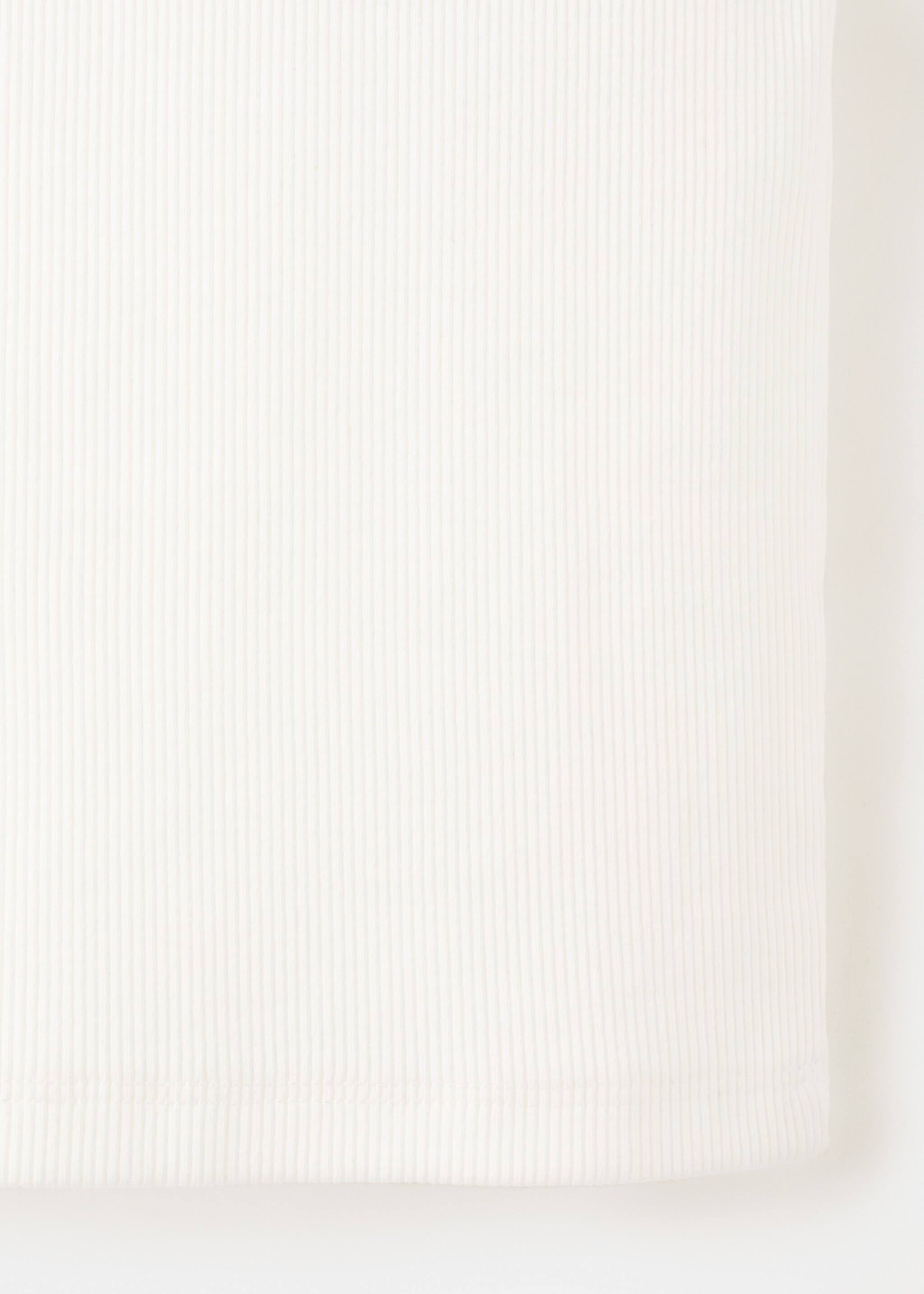 Top côtelé en coton - Détail de l'article 8, Blanc cassé. Ref: 27016747-00.