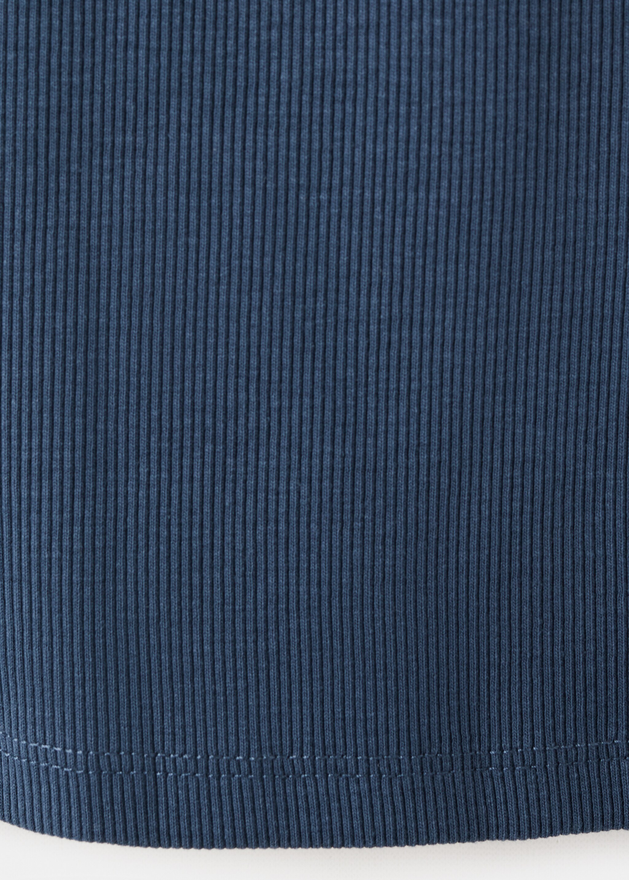 Top côtelé en coton - Détail de l'article 0, Bleu marine. Ref: 27016747-00.