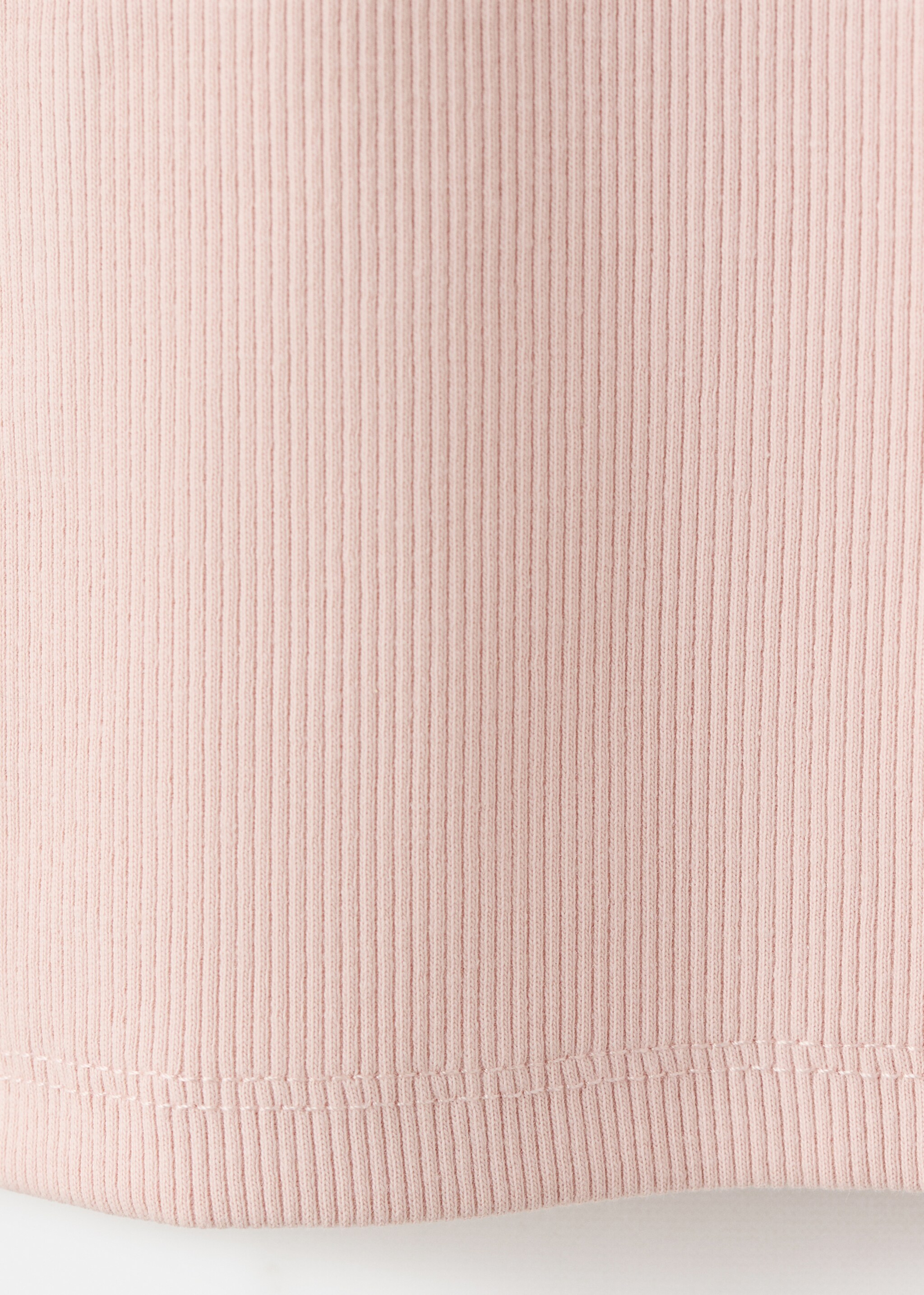 Top côtelé en coton - Détail de l'article 0, Rose. Ref: 27016747-00.