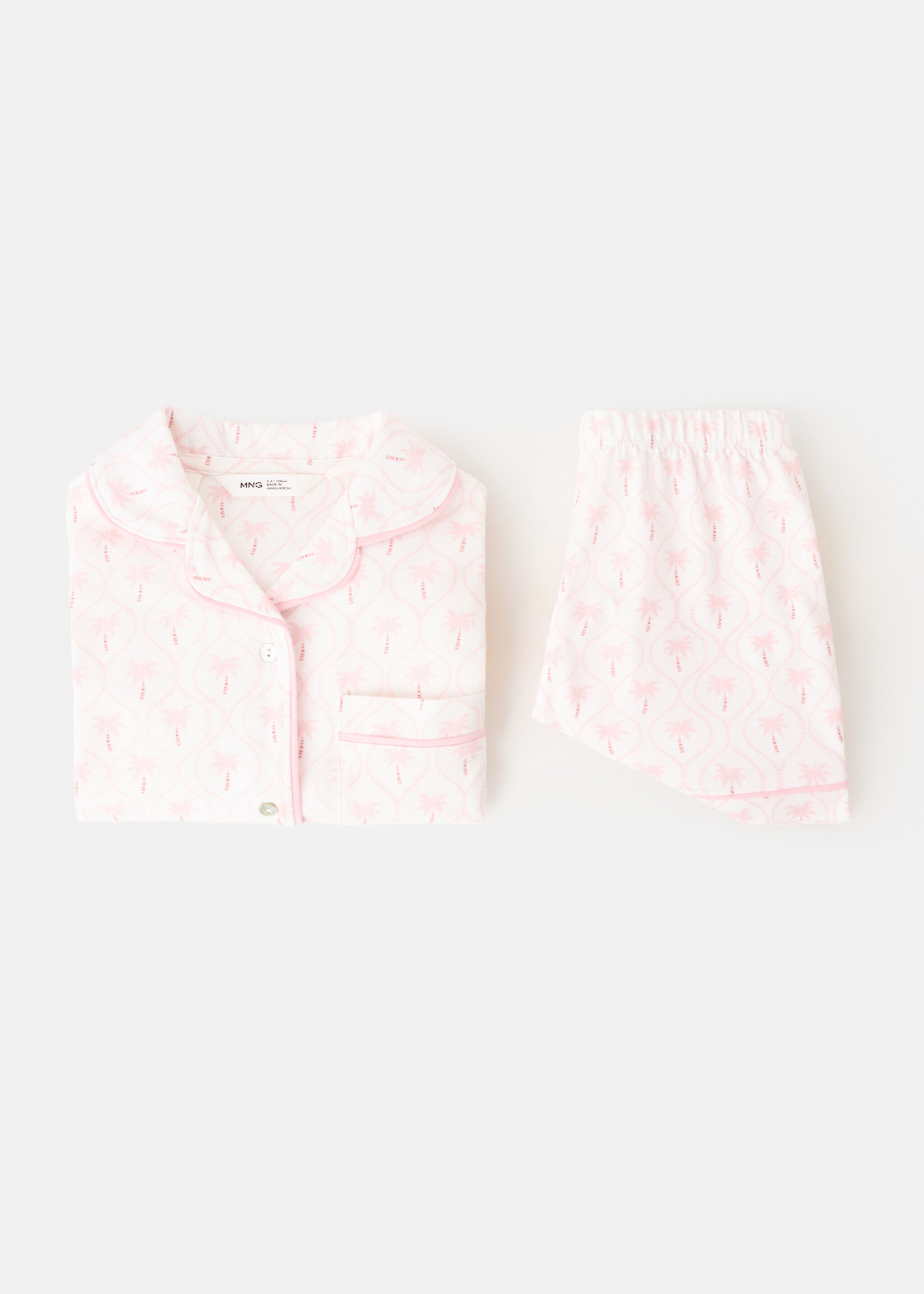Printed short pyjamas - Details of the article 0, Pink. Ref: 27016753-00.