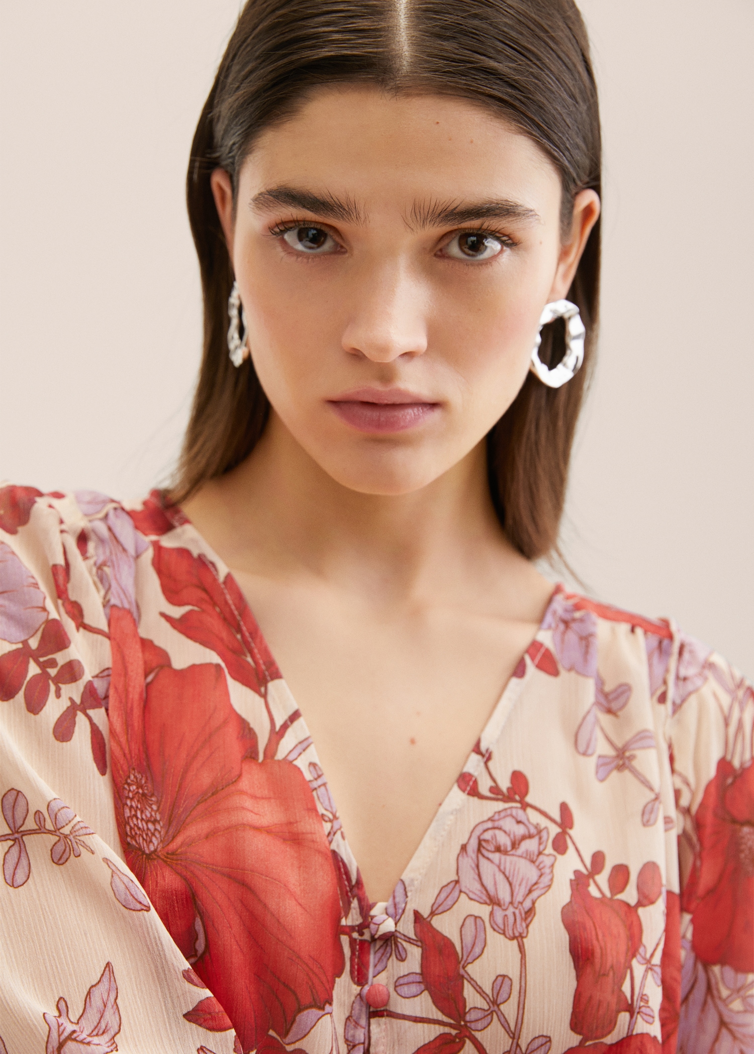 Floral print blouse - Details of the article 2