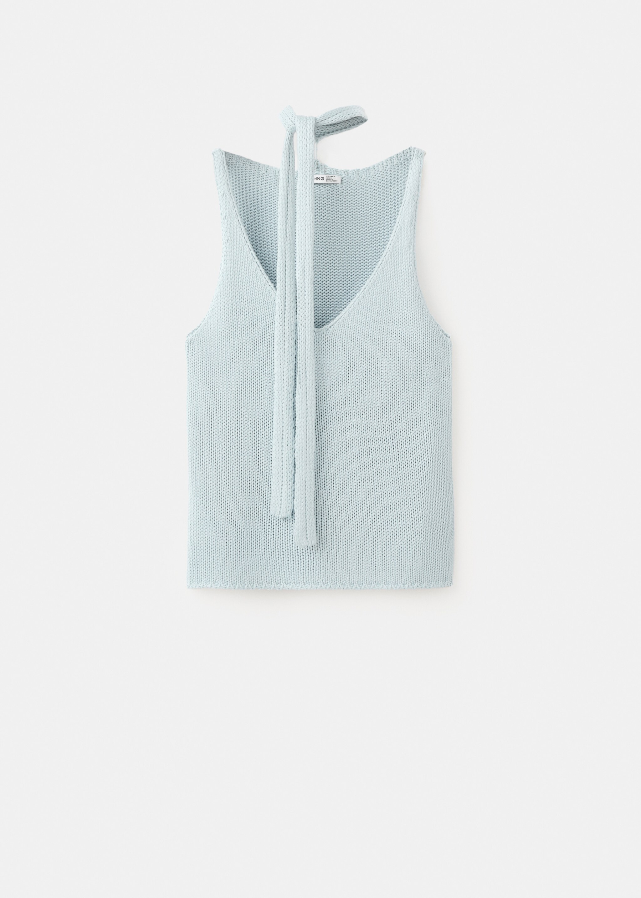 Top punto detalle fular - Artículo sin modelo, Azul. Ref: 27017140-00.