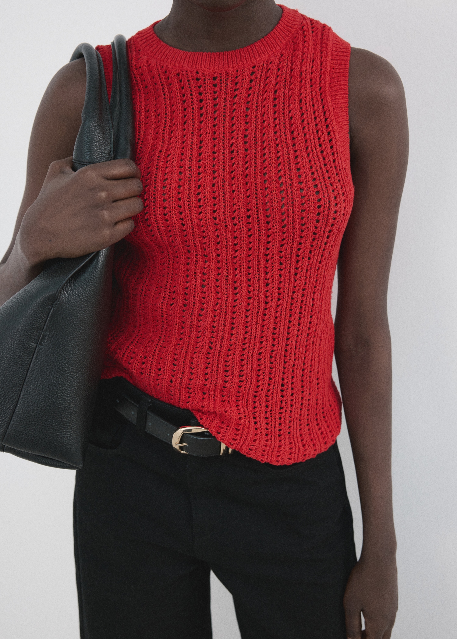 Openwork knit top - Details of the article 1