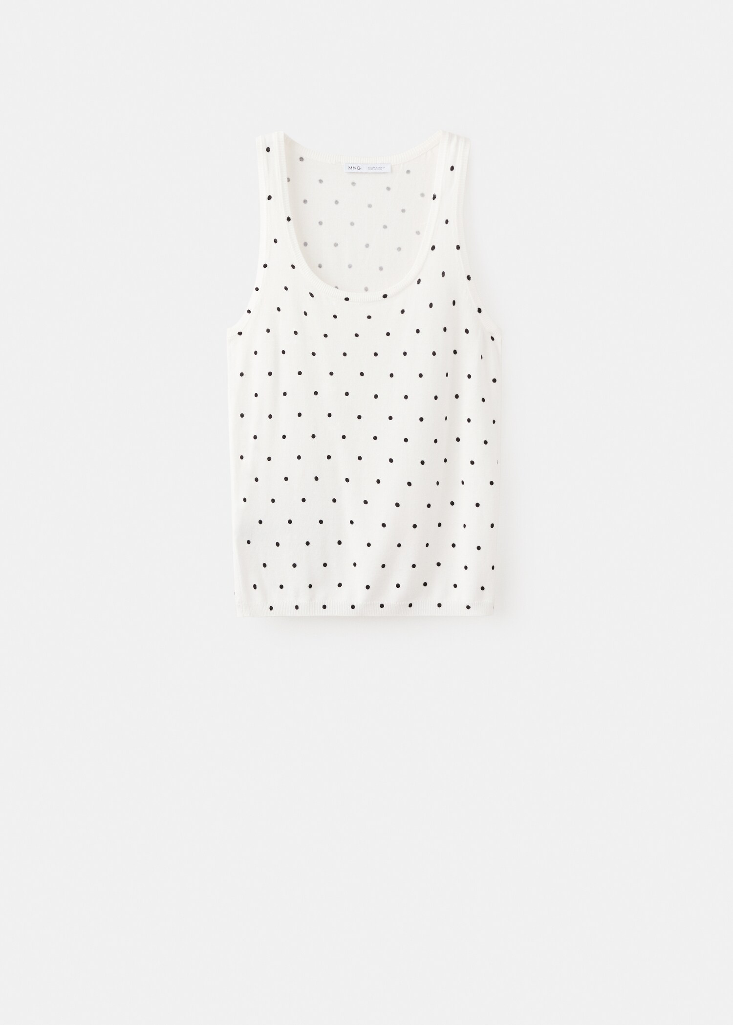 Polka-dot knitted top - Article without model