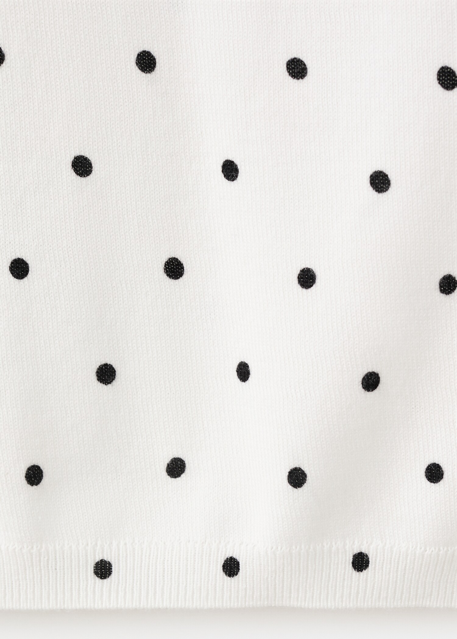 Polka-dot knitted top - Details of the article 0