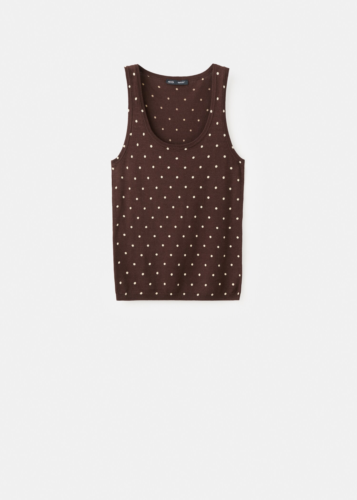 Polka-dot knitted top - Article without model