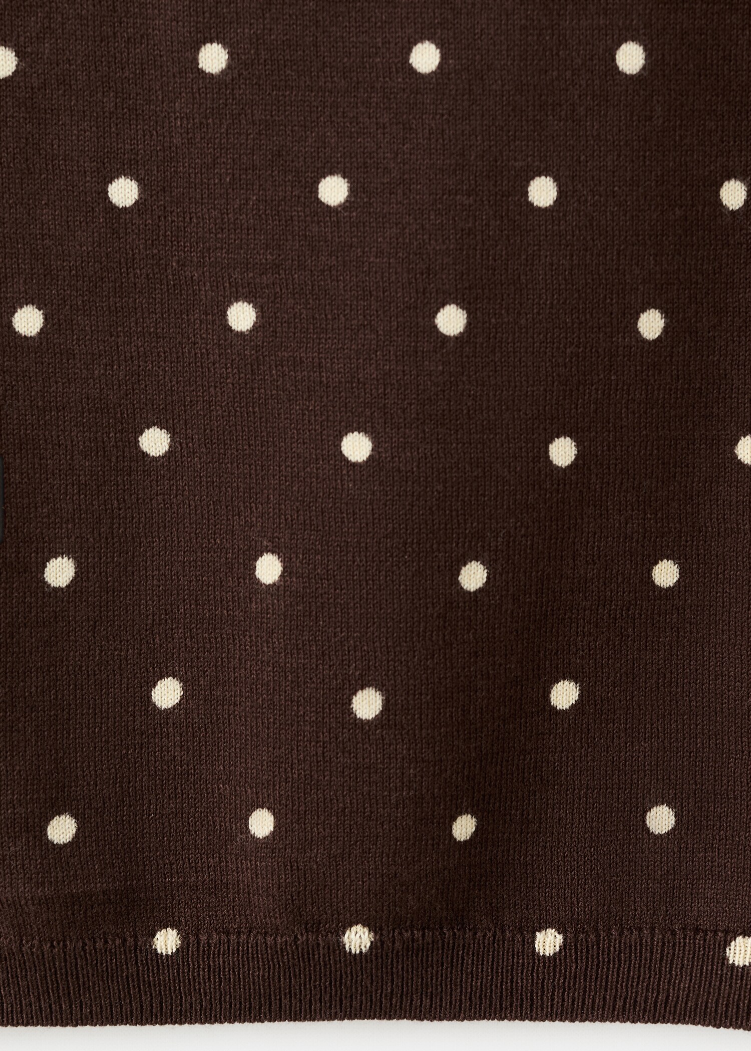 Polka-dot knitted top - Details of the article 0