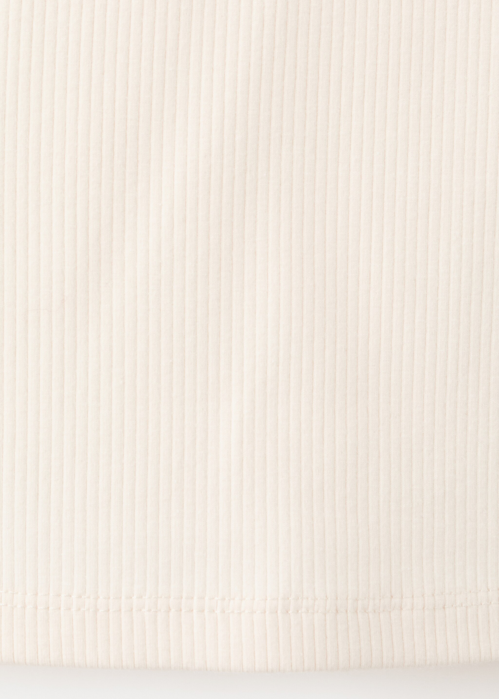 Lace trim top - Details of the article 0, Ecru. Ref: 27017150-00.