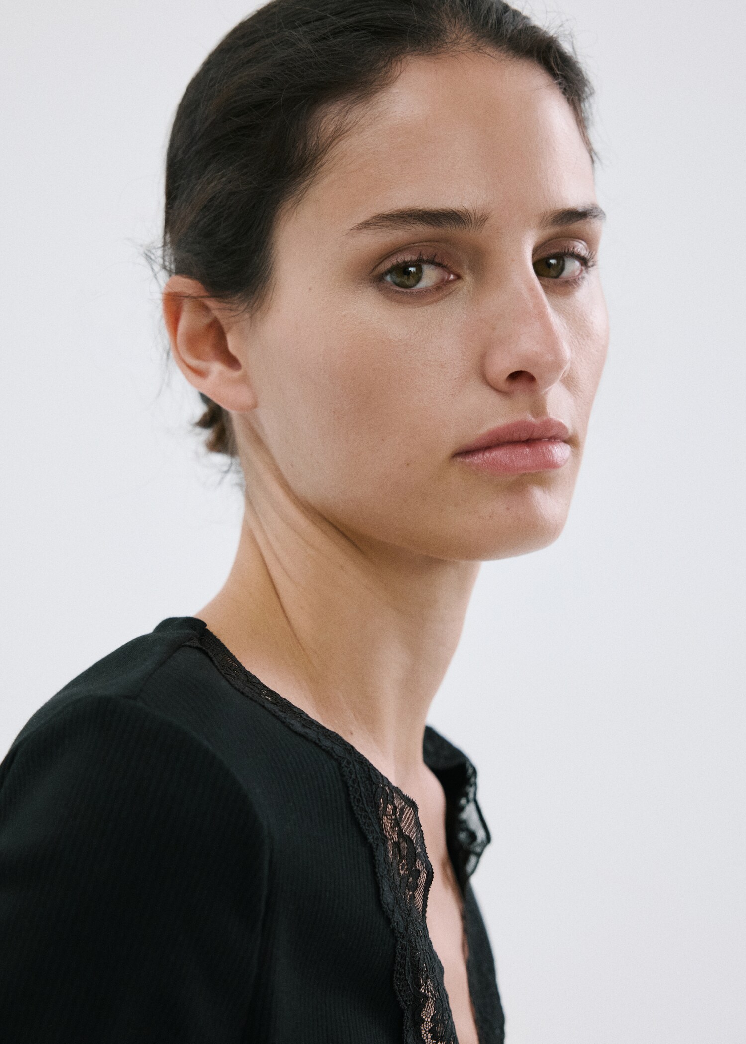 Lace trim top - Details of the article 1